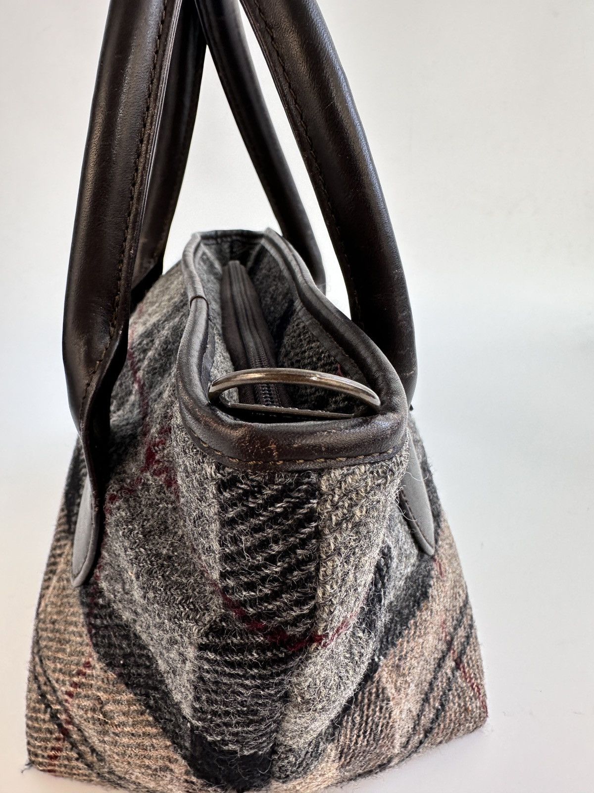 Barbour Barbour Winter Tartan Wool Tote Bag Plaid Check Handbag Size ONE SIZE - 8 Thumbnail