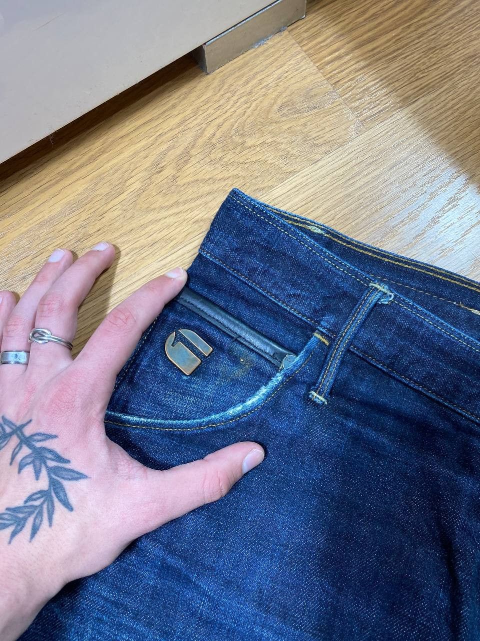 G-Star Crazy Crash Dirty Baggy Faded Jean Japan Avant Garde Style Size US 31 - 4 Thumbnail