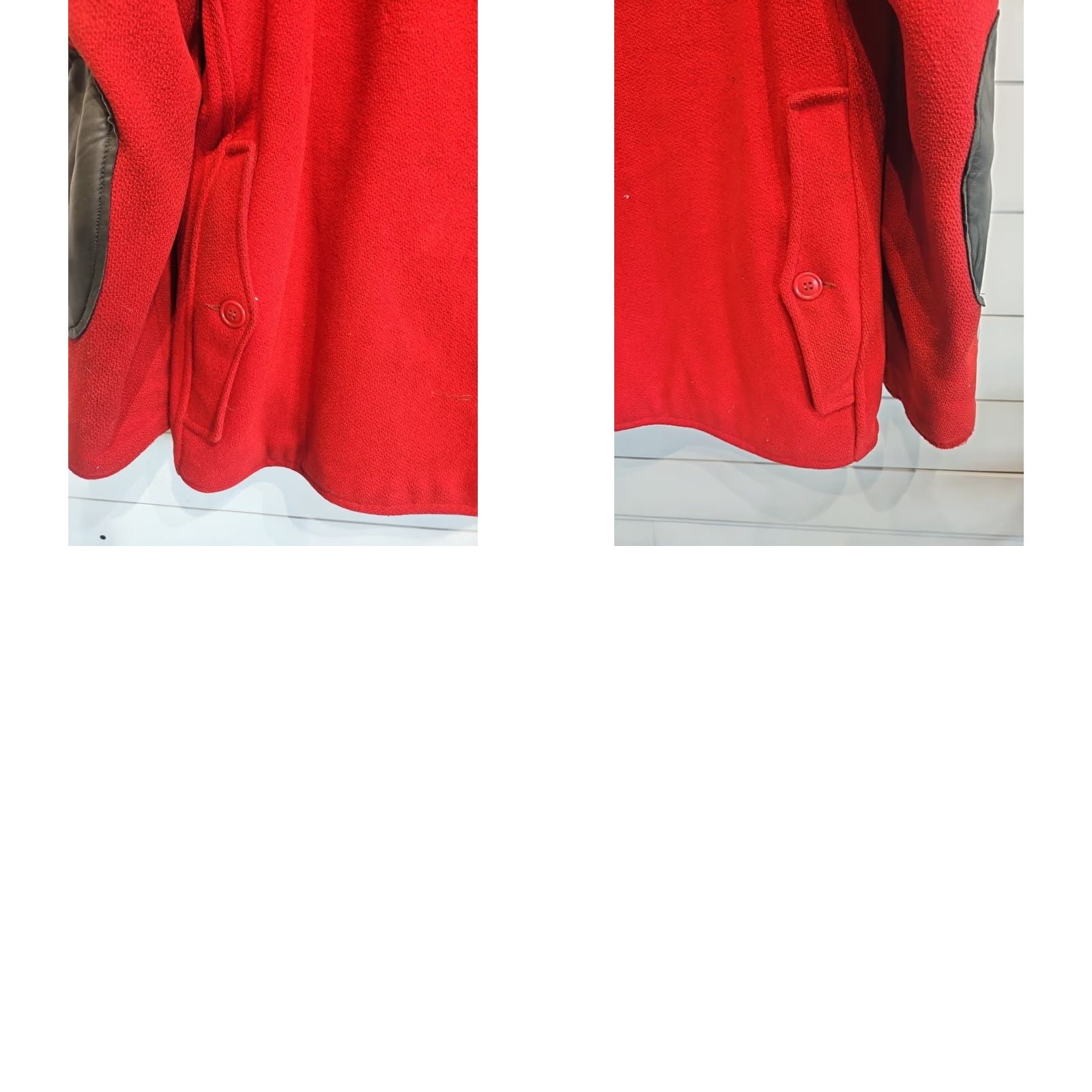 Vintage VINTAGE Woolrich Jacket Long Wool Hunting Coat Parka Men L Red 50s Size US L / EU 52-54 / 3 - 8 Thumbnail