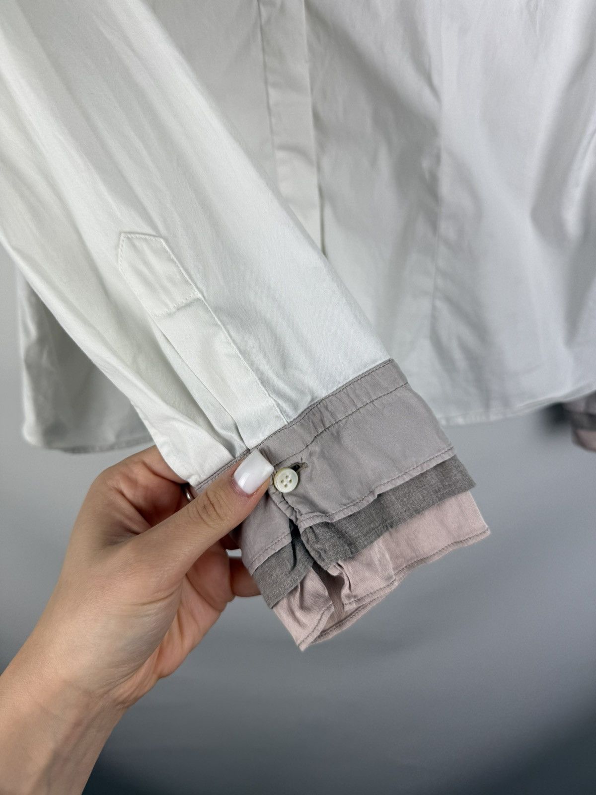 Brunello Cucinelli Brunello Cucinelli Long Sleeve Button Up Cotton / Silk Shirt Size M / US 6-8 / IT 42-44 - 5 Thumbnail