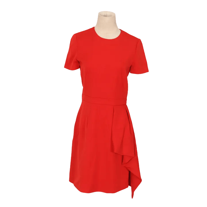 Alexander McQueen Alexander McQueen Red A-Line Dress for Women 0079 Size S / US 4 / IT 40 - 1 Thumbnail