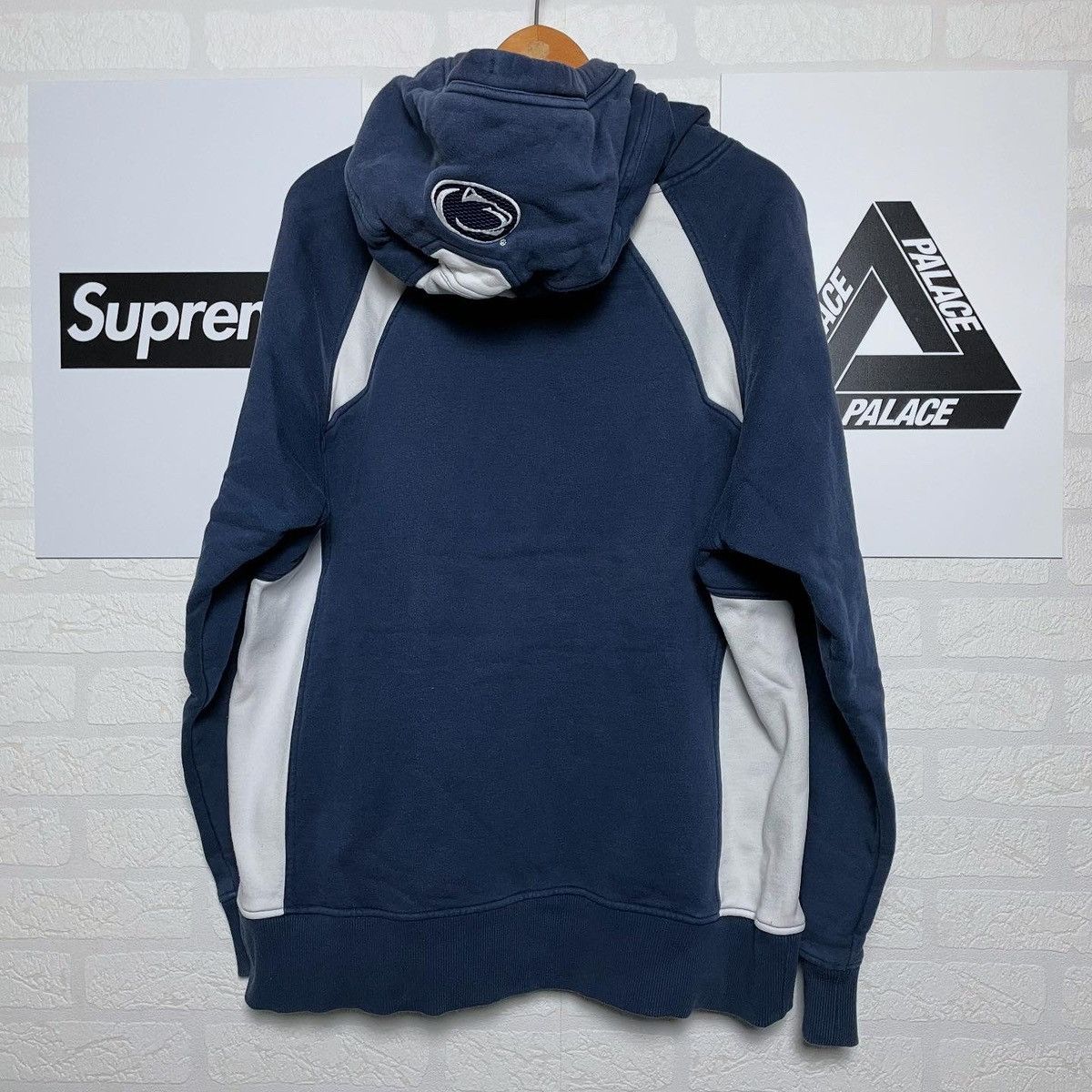 Nike Nike Centre Swoosh Penn State Hoodie 00s Size US M / EU 48-50 / 2 - 2 Thumbnail