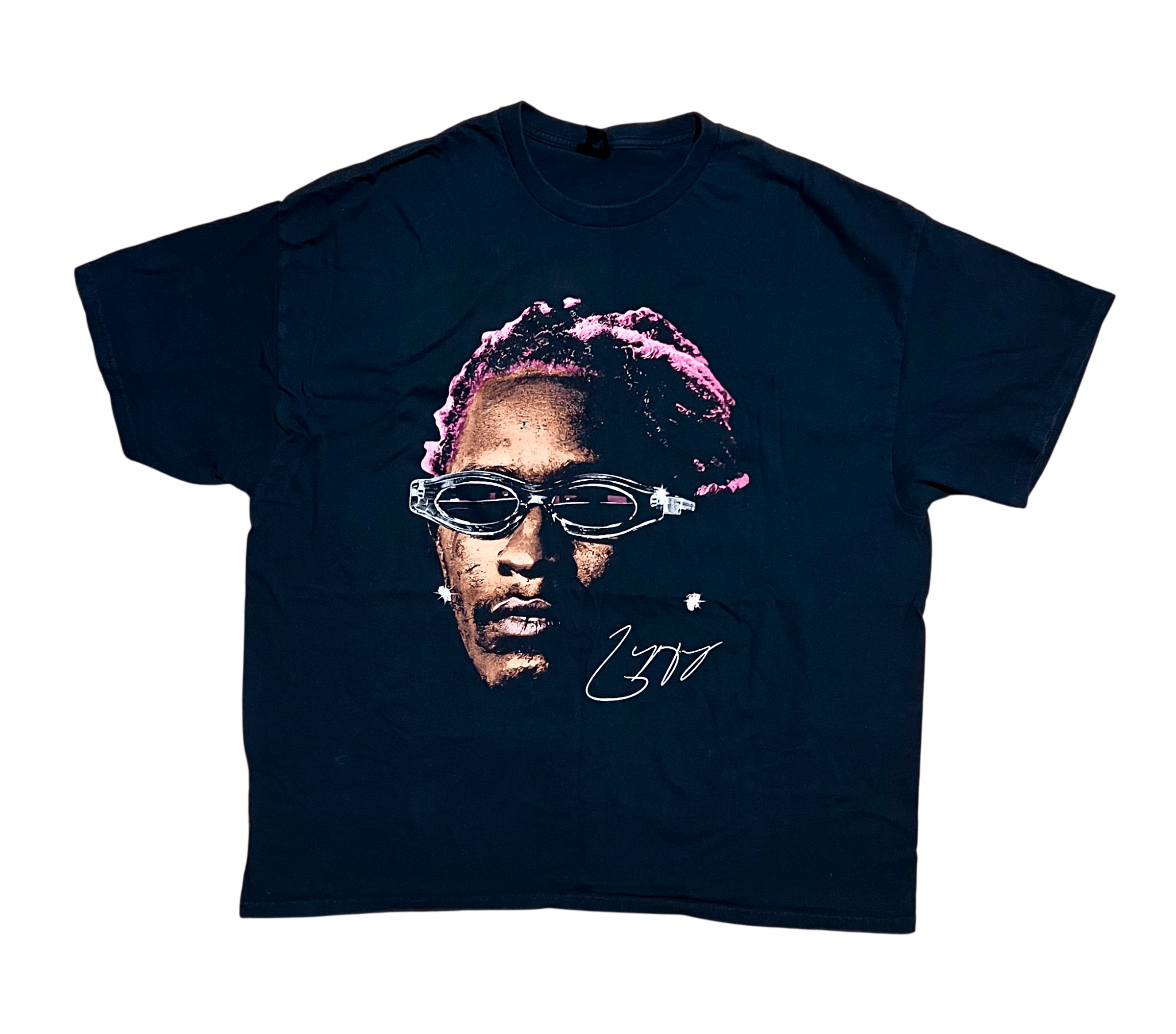 Gildan Young Thug Thugger Face Rap Black Graphic T-Shirt Size US XXL / EU 58 / 5 - 1 Thumbnail
