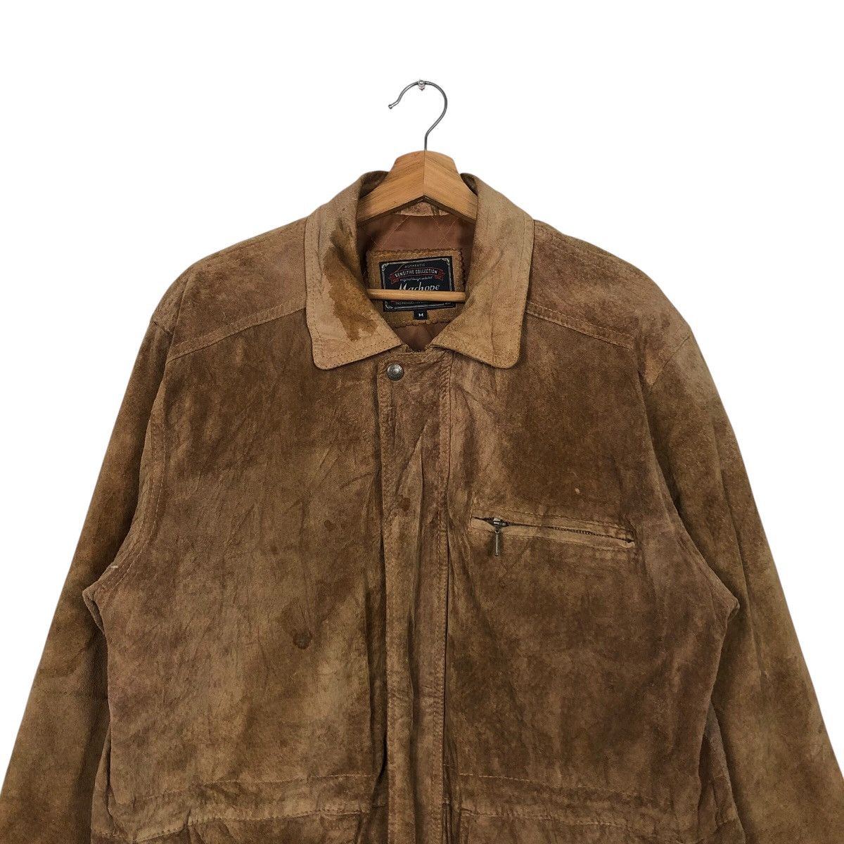 Japanese Brand 📌Vintage Chore Worker Leather Jacket Machope Issey Miyake Size US M / EU 48-50 / 2 - 4 Thumbnail