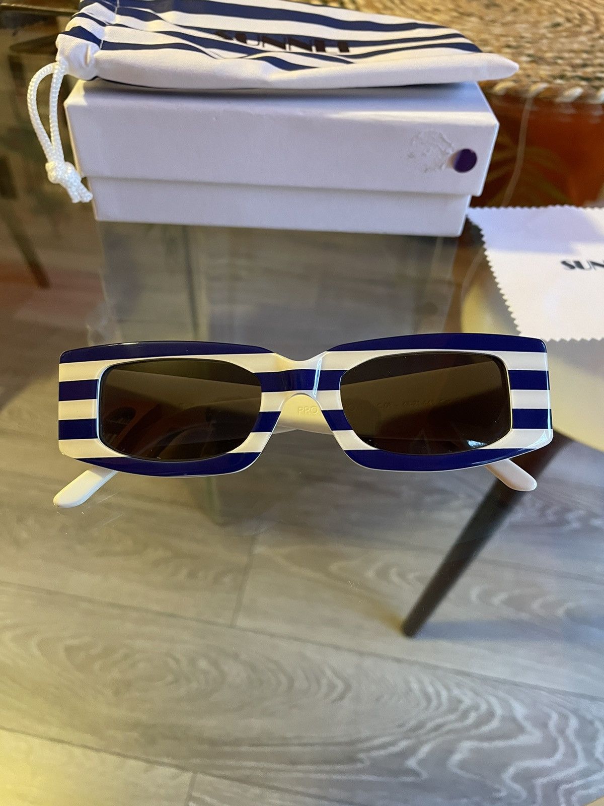 Sunnei Prototype Stripe sunglasses sunnei Size ONE SIZE - 3 Thumbnail
