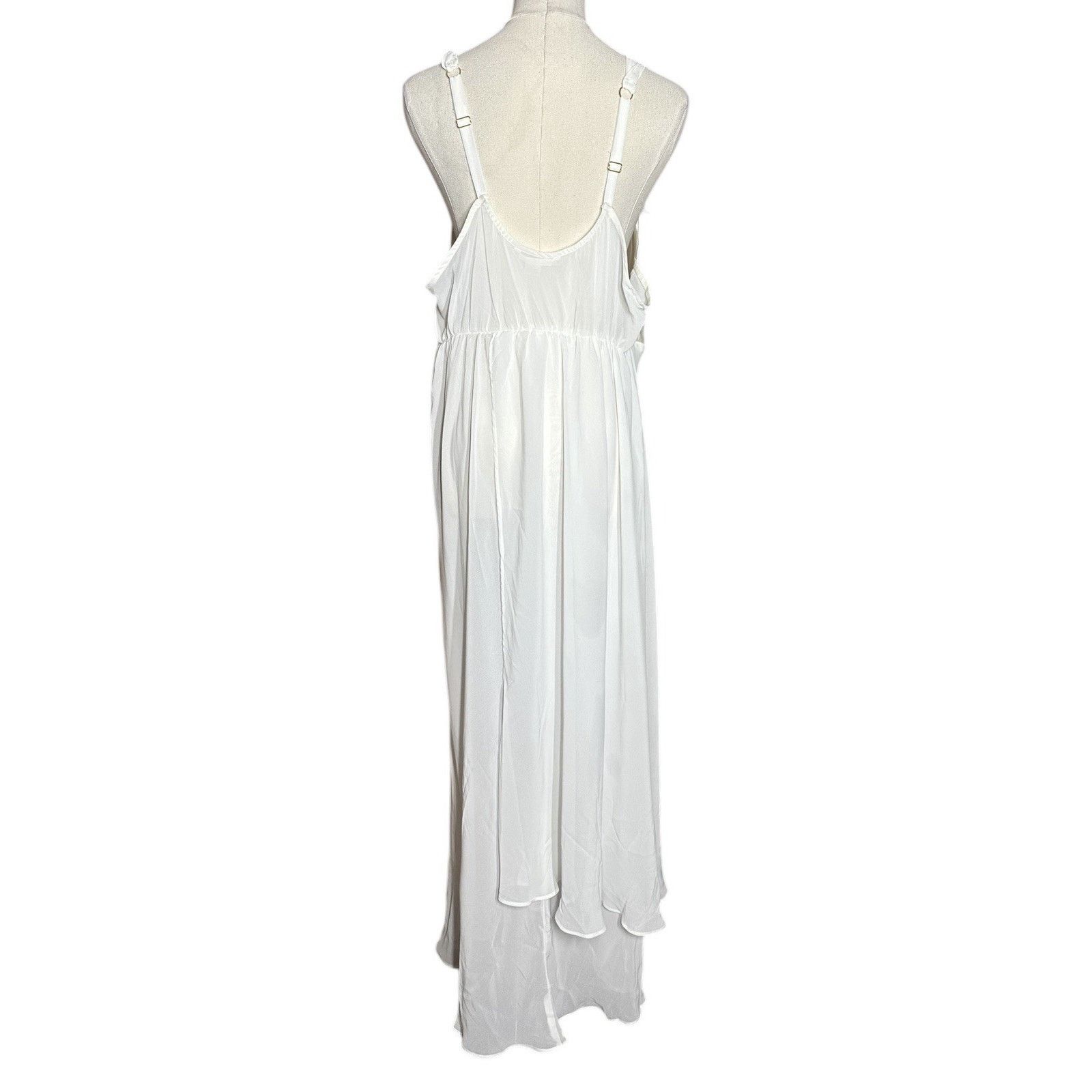 Other Flora Nikrooz Sheer Ivory Bridal Lingerie Robe Gown Set 1X Size ONE SIZE - 8 Thumbnail