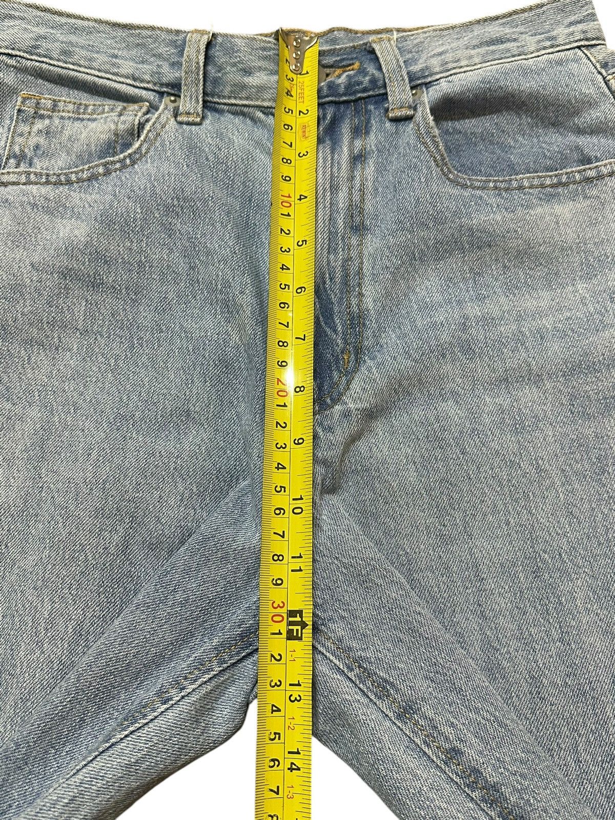 GU Vintage Japanese GU Blue Faded Wash Distressed Baggy Jeans Size US 28 / EU 44 - 15 Thumbnail