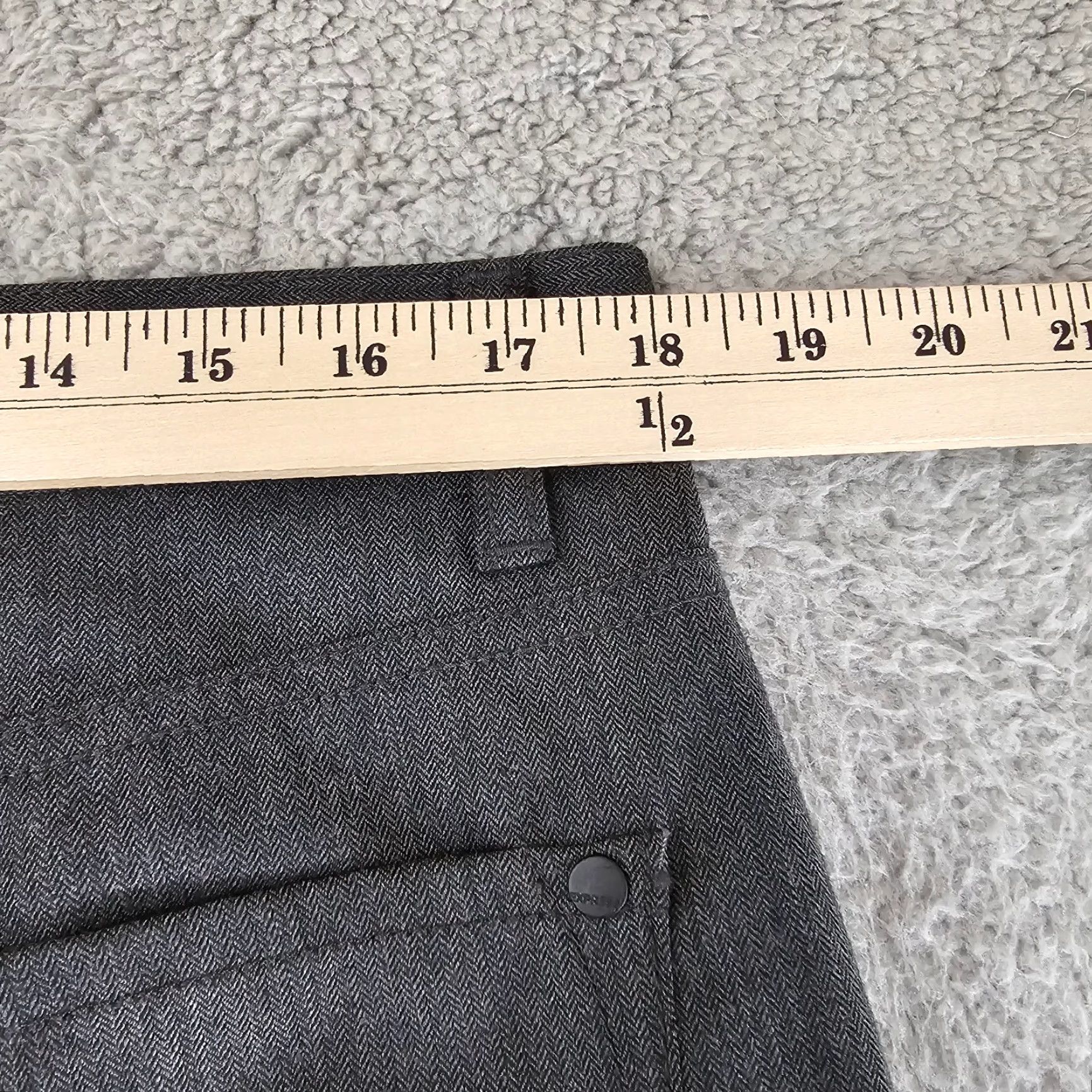 Express Express Dress Pants Mens 36x30 Gray Photographer Wool Stretch Herringbone Chinos Dress Pants Mens Gray Wool Blend Herringbone Express Photographer Size US 36 / EU 52 - 5 Thumbnail
