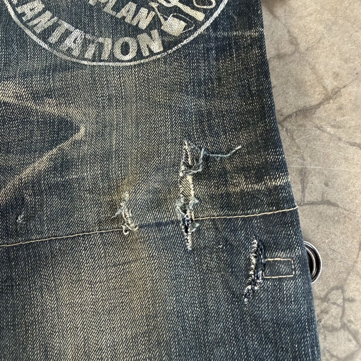 PPFM W31 Vintage PPFM The Desert Fox Rusty Distressed Denim Jeans Size US 31 - 14 Thumbnail