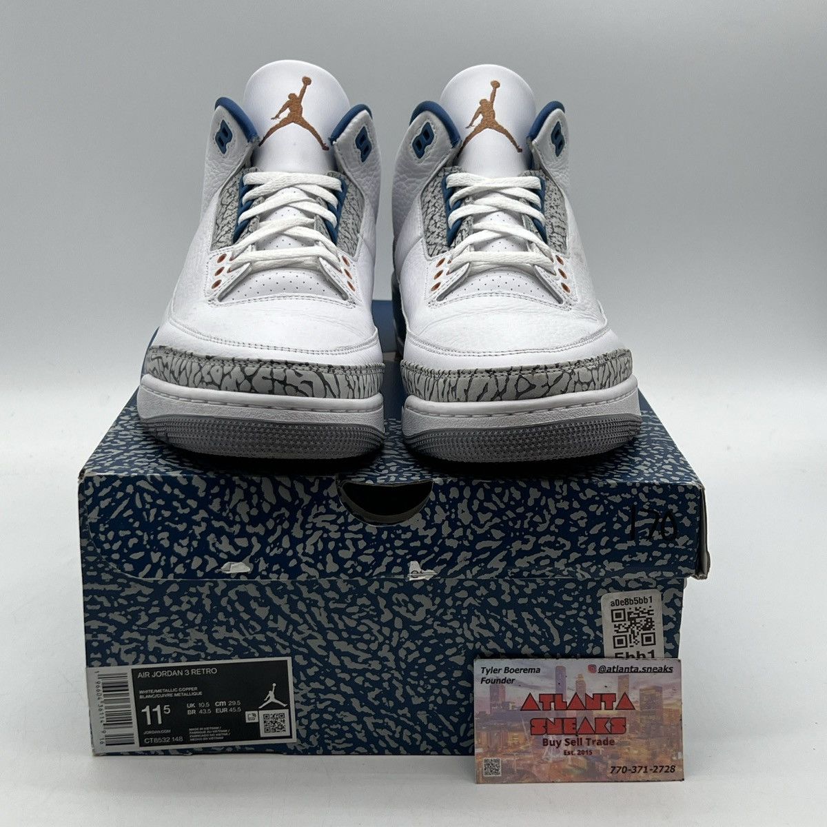 Jordan Brand Air Jordan 3 Washington Wizards Size US 11.5 / EU 44-45 - 2 Thumbnail