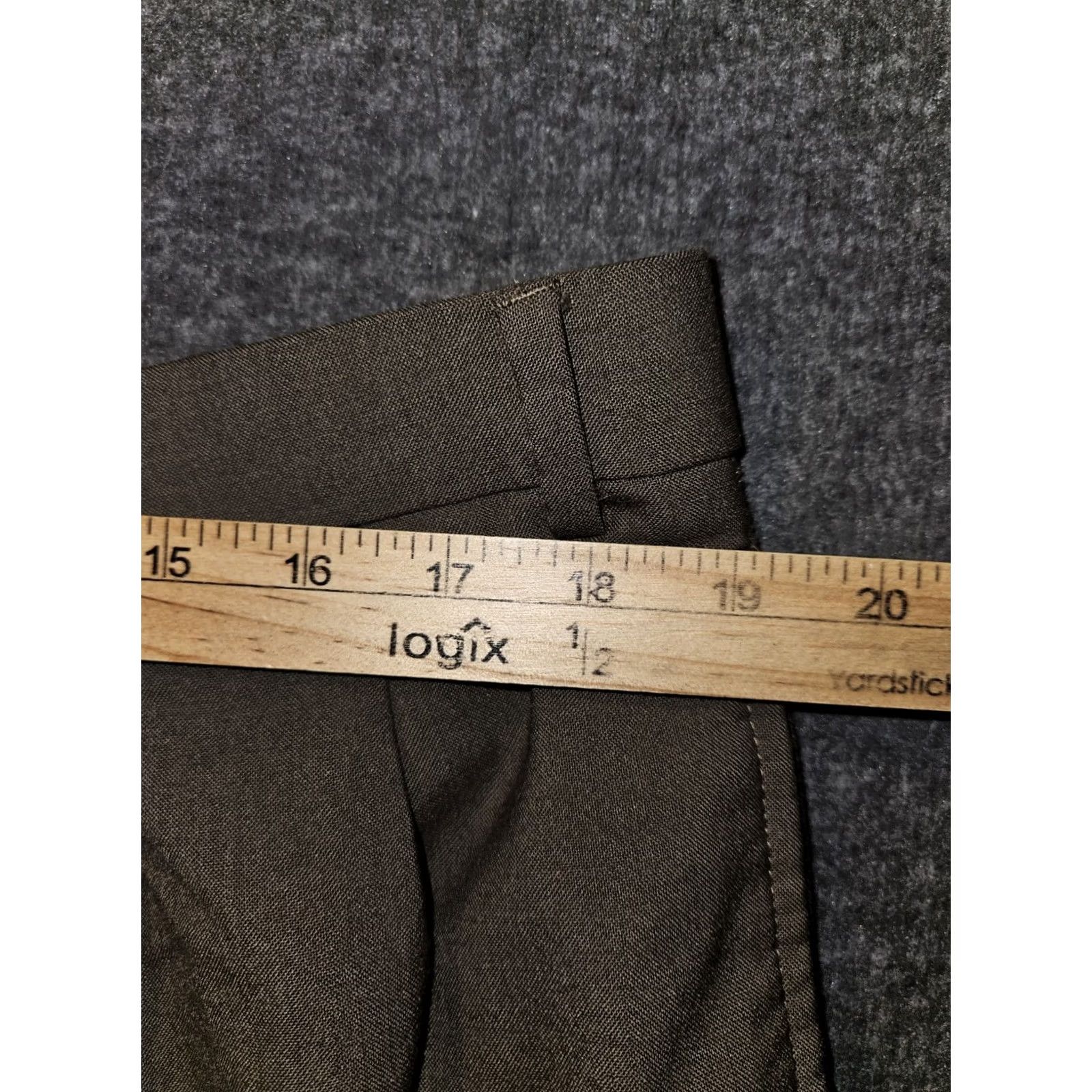 Ralph Lauren Lauren Ralph Lauren Wool Dress Pants Men's 38x30 Brown High Rise Cuffed Dress Pants Size US 38 / EU 54 - 3 Thumbnail
