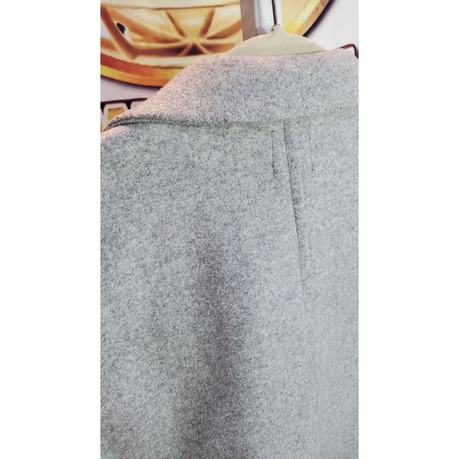Zara Zara Grey Overflap Open Front Coat Jacket Large Size L / US 10 / IT 46 - 10 Thumbnail