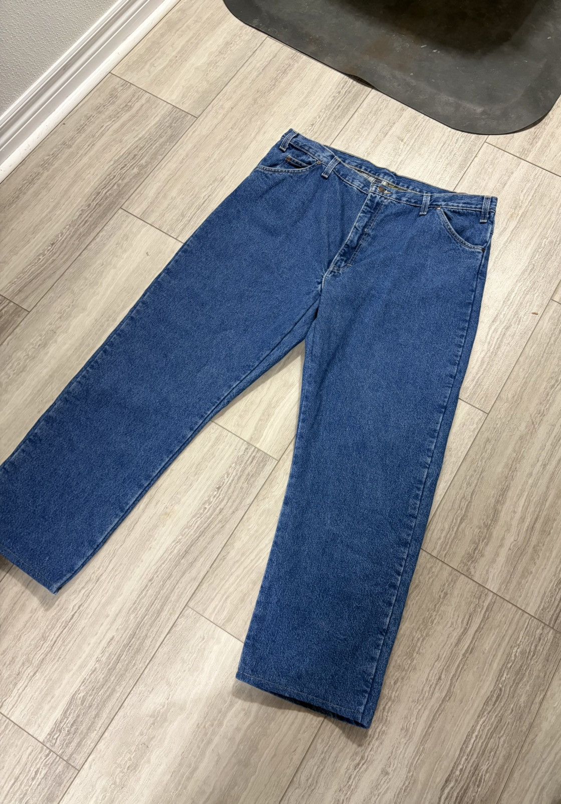Carhartt DICKIES FLANNEL LINED WARM WORKWEAR DENIM Size US 42 / EU 58 - 4 Thumbnail