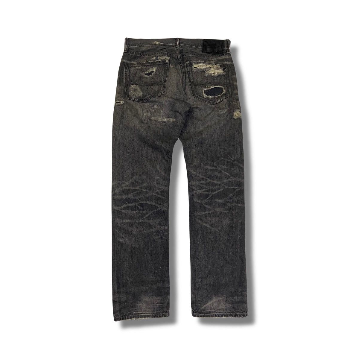 Denim & Supply Ralph Lauren RL Jeans Heavy Distressed / Repaired Denim Size US 30 / EU 46 - 7 Thumbnail