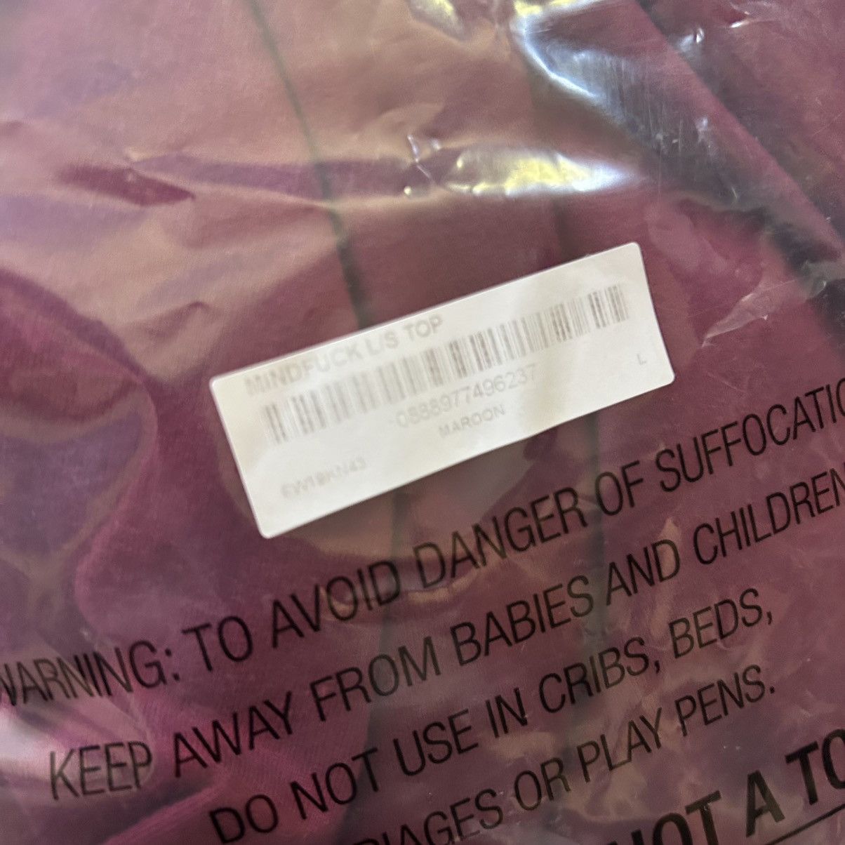 Supreme AUTUMN 2019 MiNDFUCK L/S MAROON OMBRE iNTARSiA STRiPE PATCH Size US L / EU 52-54 / 3 - 15 Thumbnail