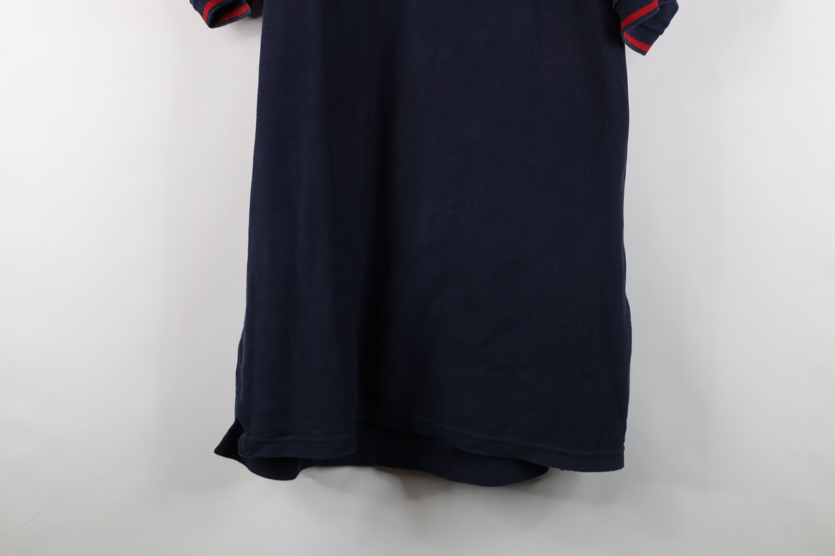 Ralph Lauren Vintage 90s Chaps Ralph Lauren Spell Out Baggy Fit Polo Blue Size US XL / EU 56 / 4 - 3 Thumbnail