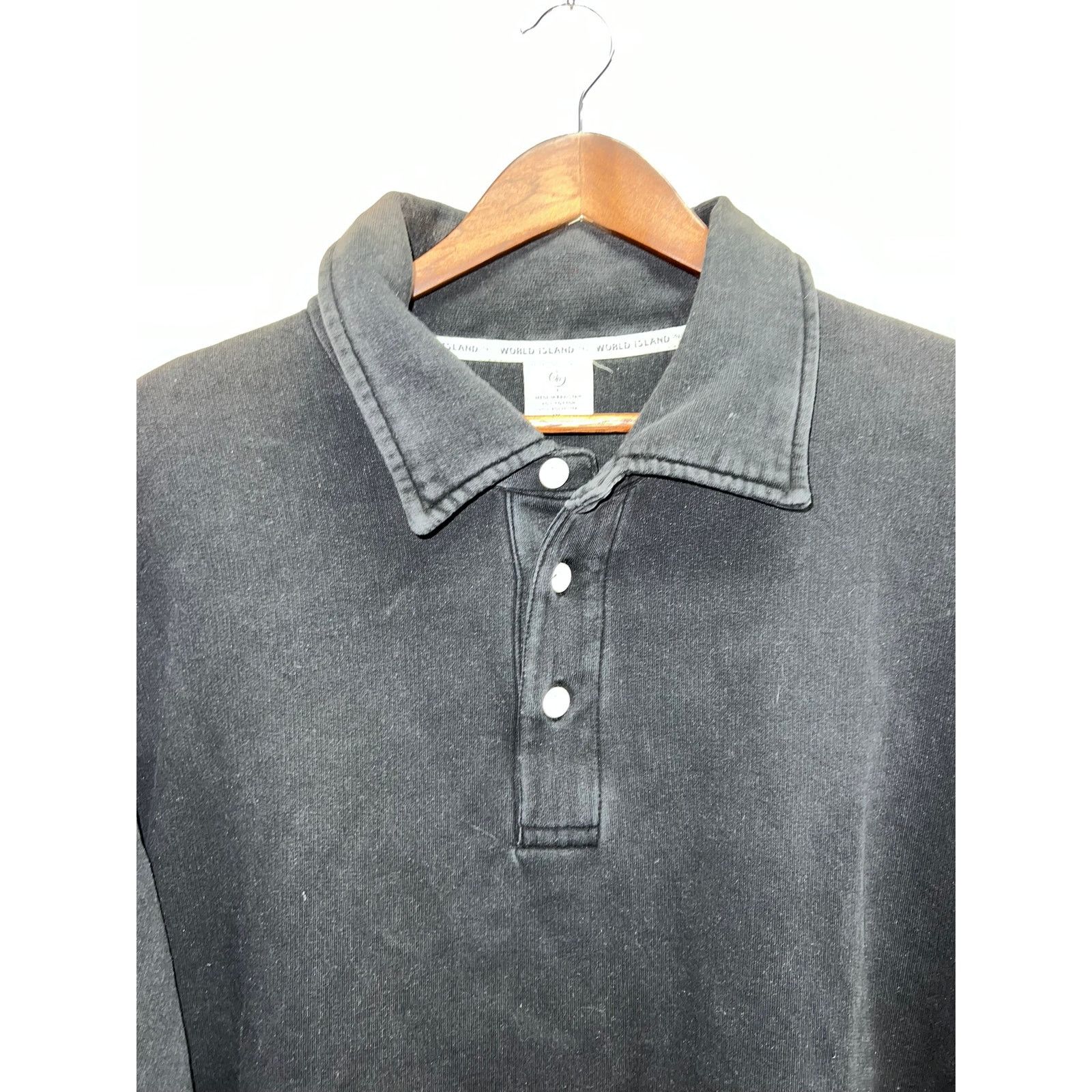 Vintage Vintage World Island 1/4 Button Down Sweatshirt Jacket VTG Size US XL / EU 56 / 4 - 2 Thumbnail