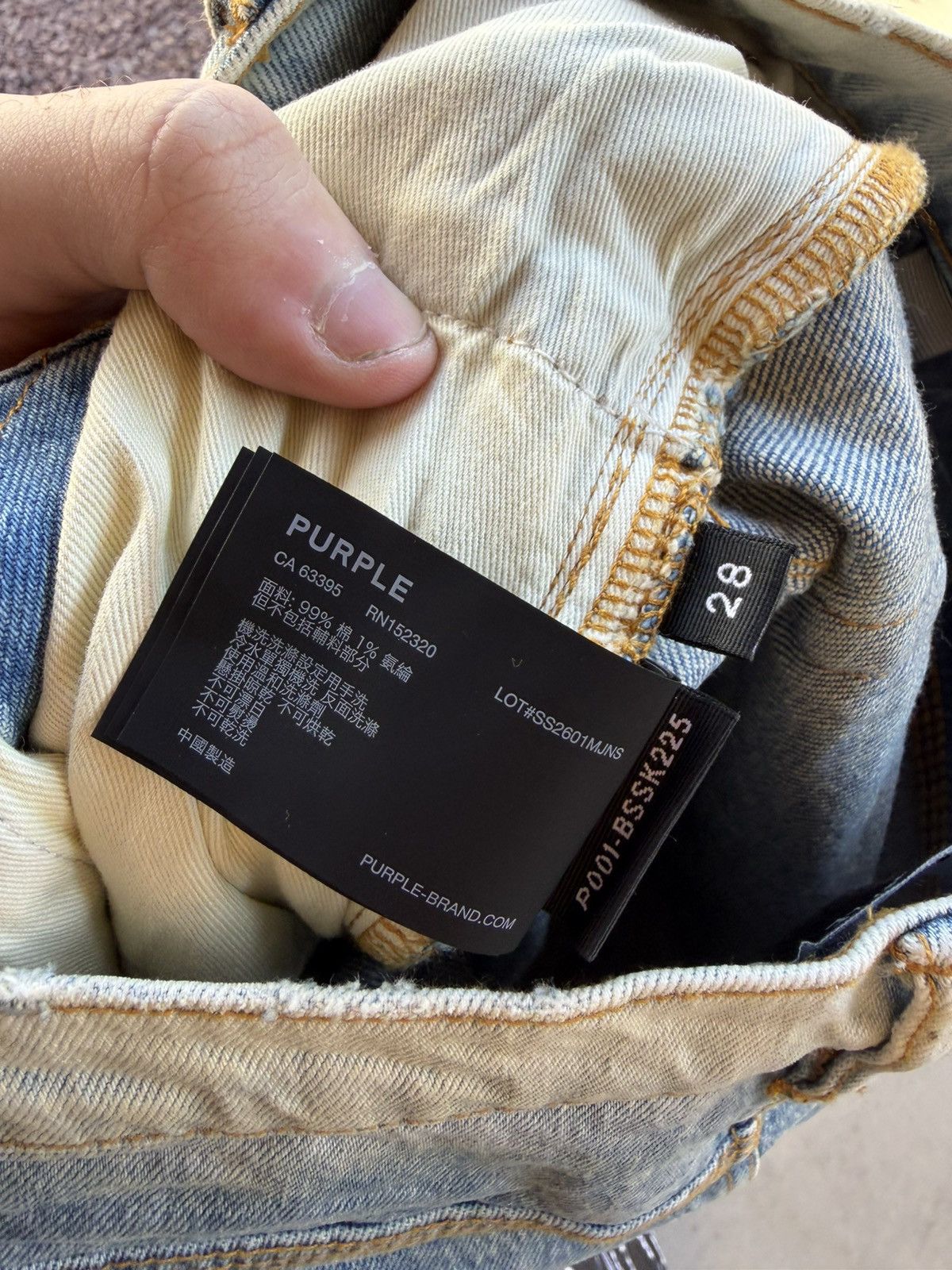 Purple Brand Purple Brand P001 Skinny Basalt Jeans Light Indigo 28 Waist Size US 28 / EU 44 - 9 Thumbnail