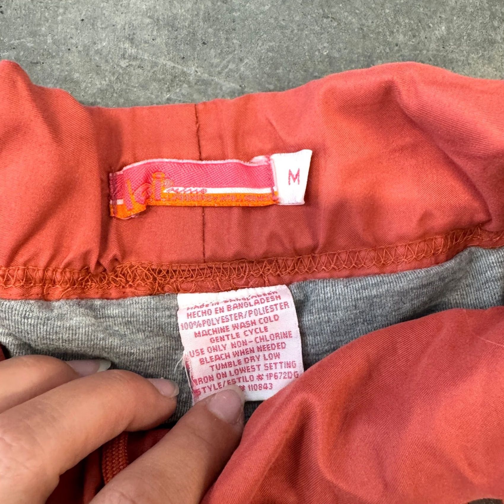 Vintage VINTAGE Y2K Lei Athletic Dept Orange Lined Zip Flare Baggy Track Sweatpants M Womens Size 32" / US 10 / IT 46 - 4 Thumbnail