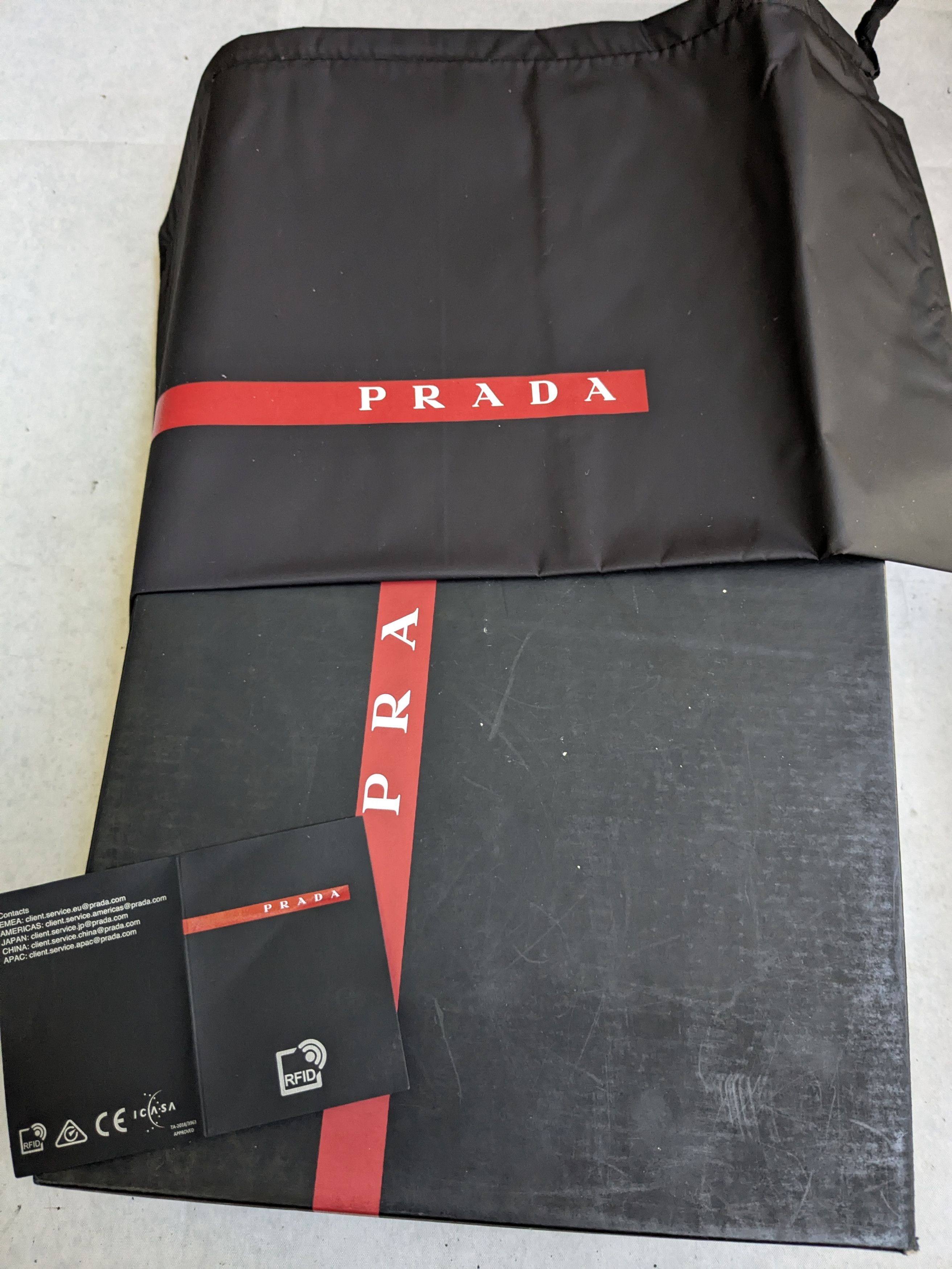 Prada Prada America's Cup Sneakers Gray Black Red Patent 10 Size US 10 / EU 43 - 20 Thumbnail