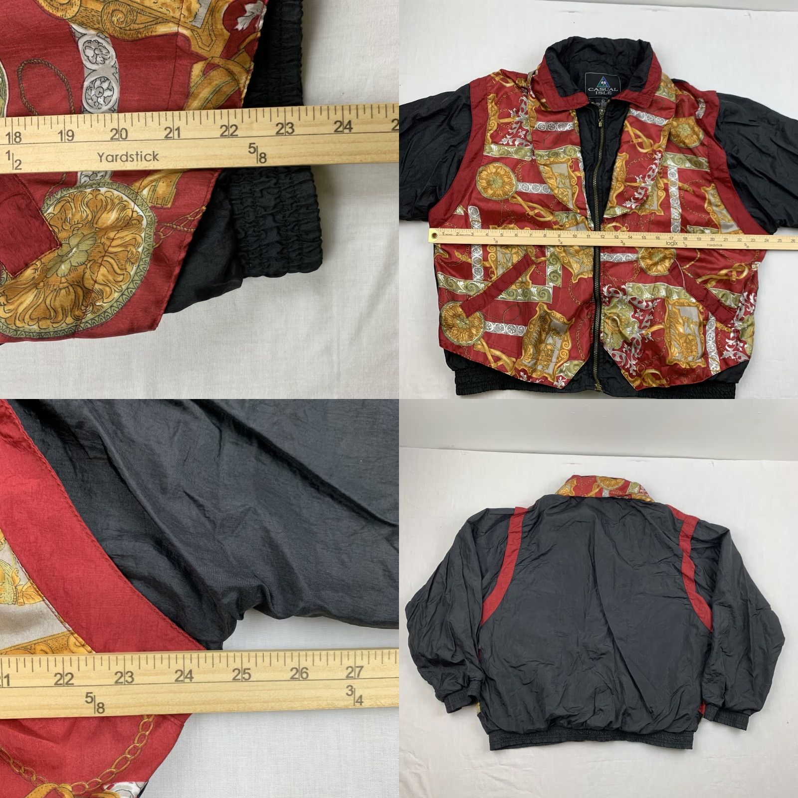 Vintage VINTAGE Casual Isle Windbreaker Vest Womens Large Black 90s Collared Nylon Size L / US 10 / IT 46 - 8 Thumbnail