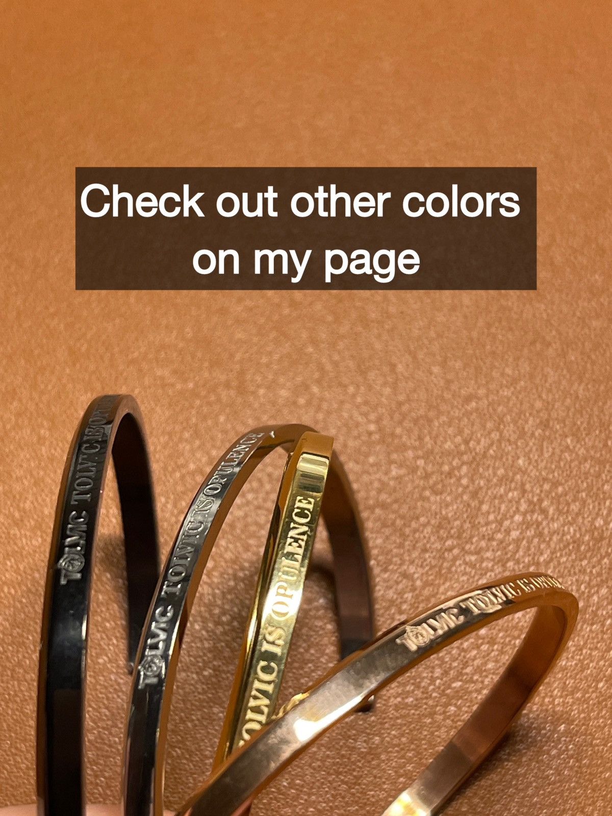 Other Silver metal unisex cuff bracelet Size ONE SIZE - 3 Thumbnail