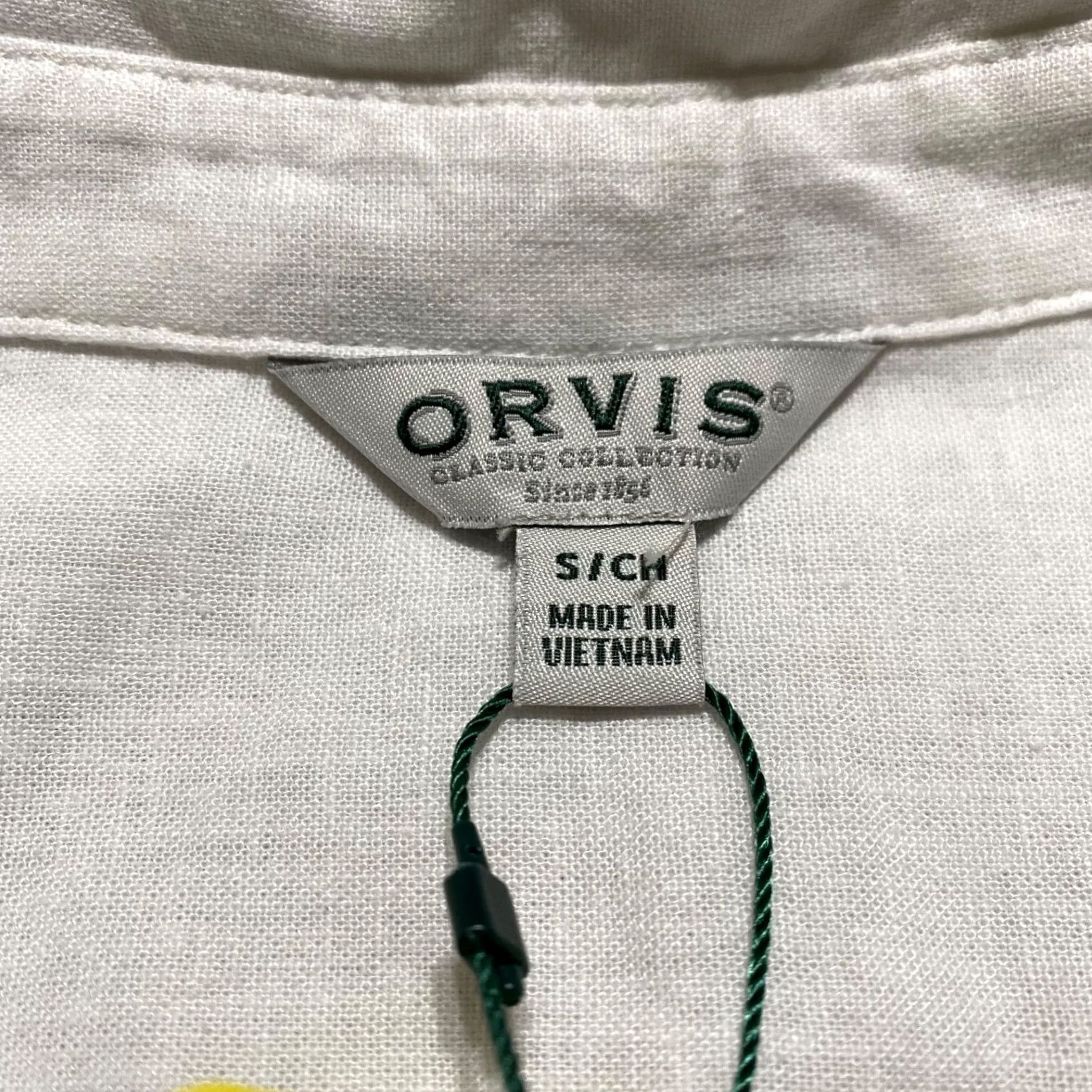 Orvis Orvis Shirt Womens Small White Linen Rayon Button Up Cap Sleeve NWT New Size S / US 4 / IT 40 - 3 Thumbnail
