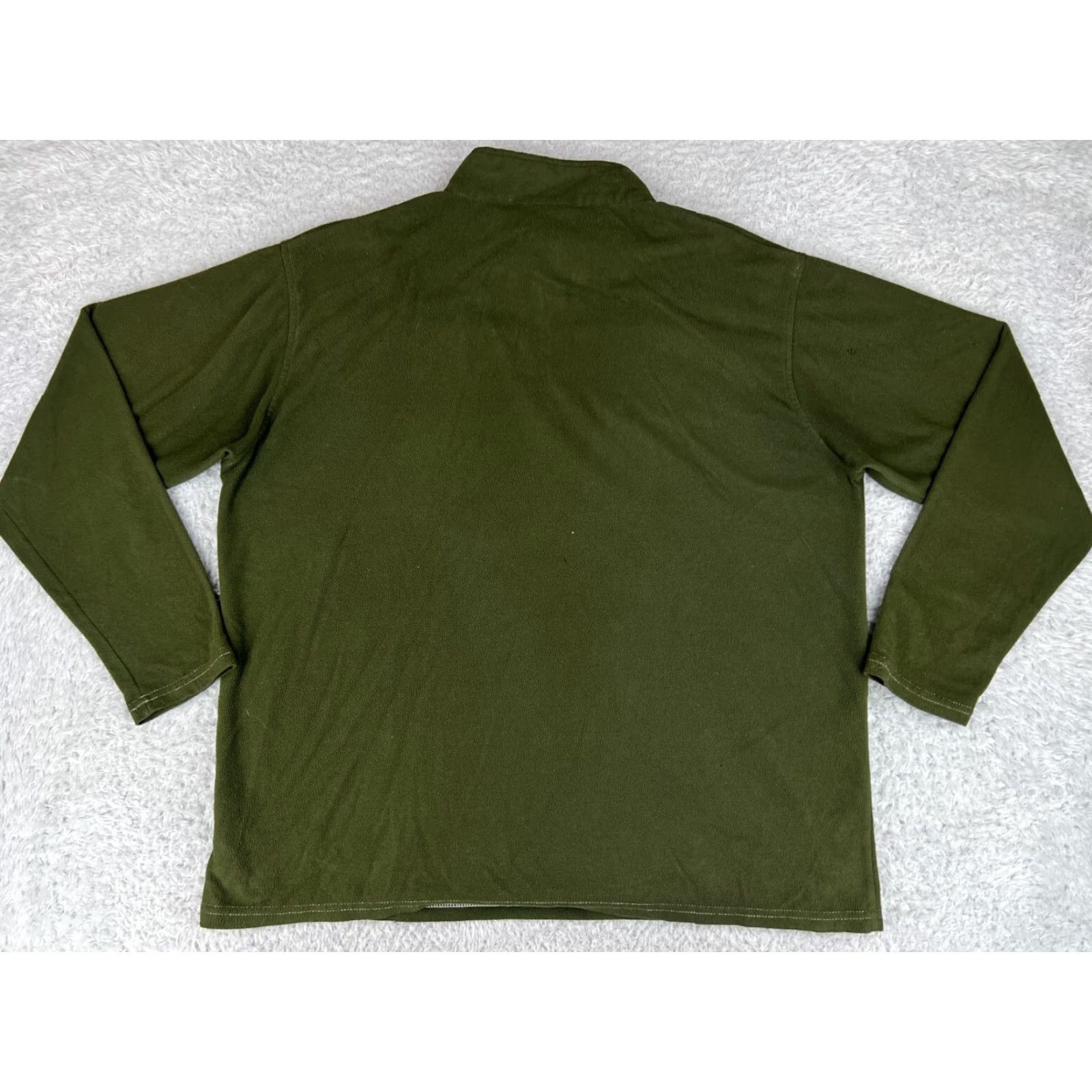 Habitat Habit Men 1/4 Zip Pullover Sweatshirt Camouflage Green XL Fleece Mock Neck Sports Outdoor Shirt Size US XL / EU 56 / 4 - 2 Thumbnail