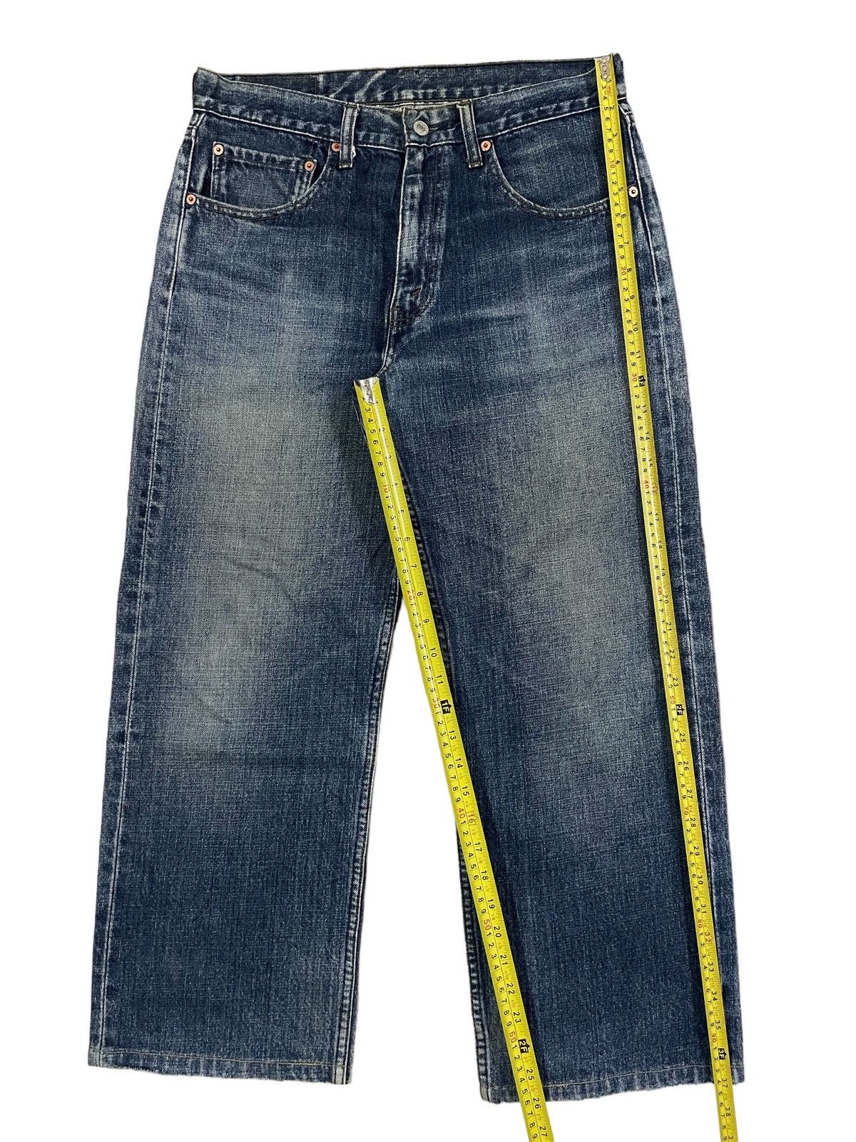 Levi's Vintage Levi’s Stone Wash Denim Baggy Straight Cut Jeans Size US 32 / EU 48 - 13 Thumbnail