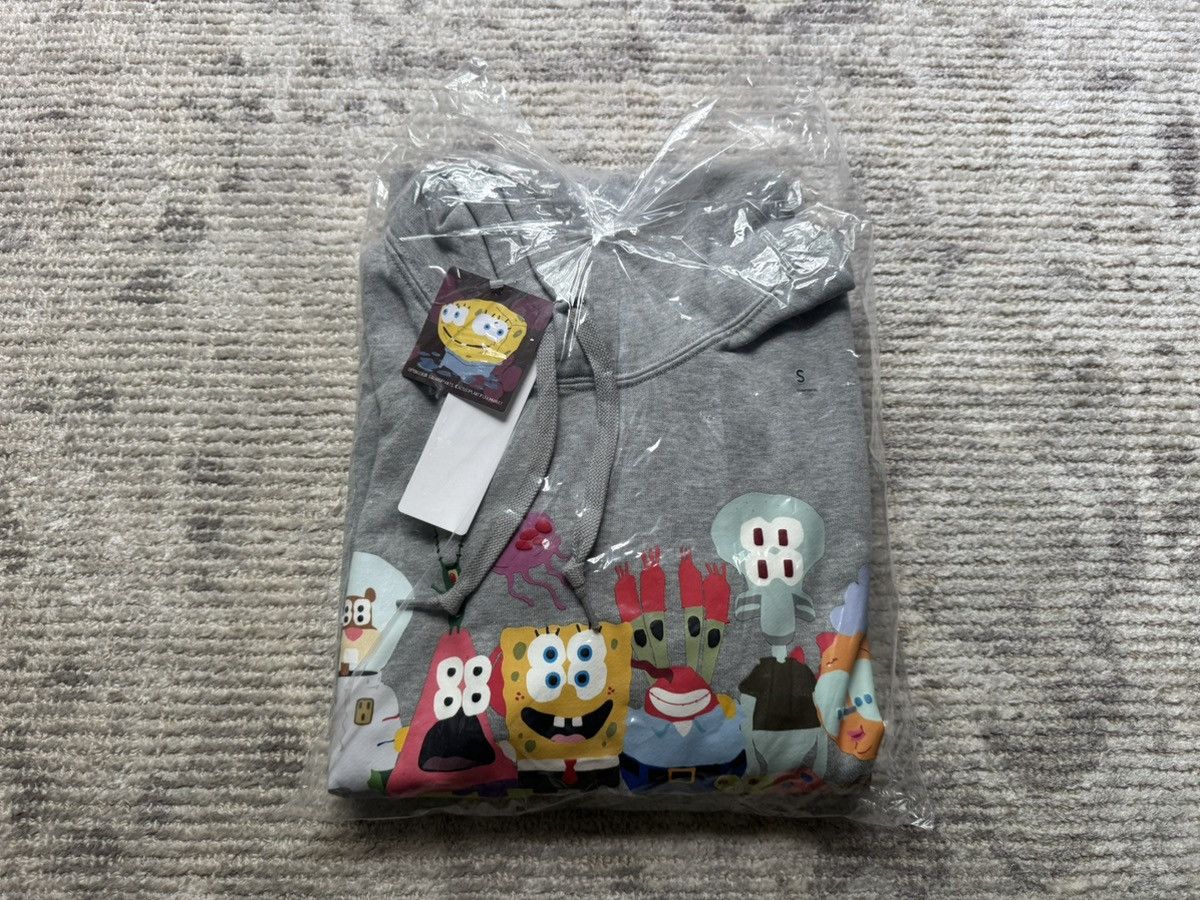 Cactus Plant Flea Market × Uniqlo CPFM x Spongebob Squarepants Gray Hoodie Small Sweatshirt Size US S / EU 44-46 / 1 - 4 Thumbnail