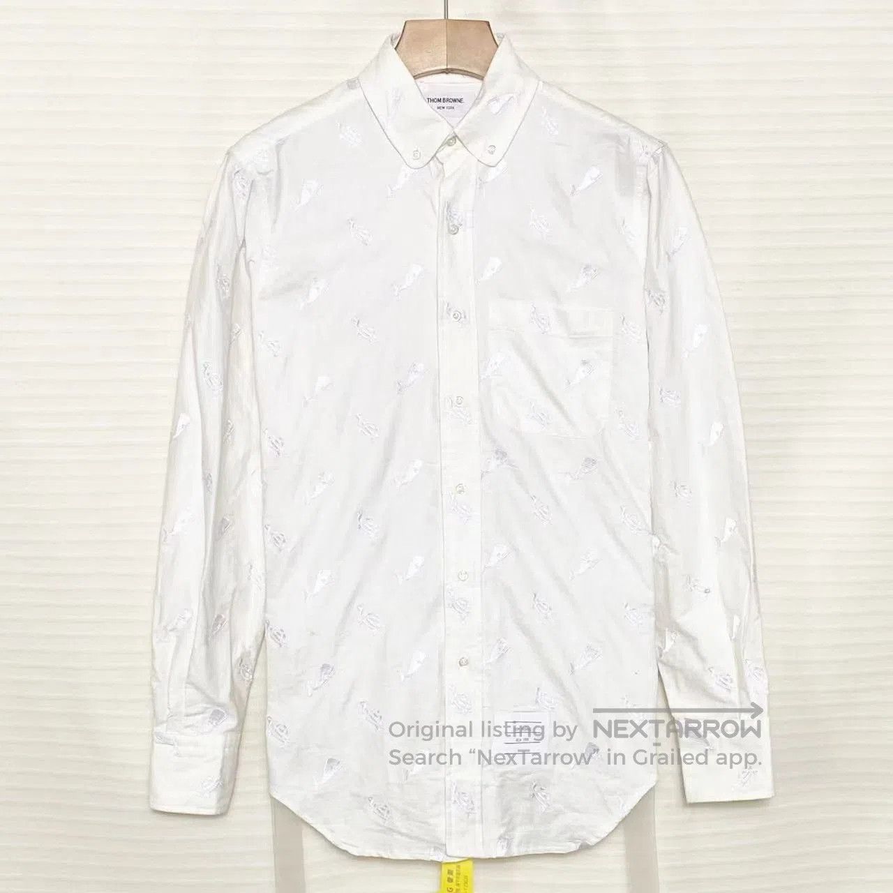 Thom Browne TB Embroidered Shirt Size 2. Size US M / EU 48-50 / 2 - 1 Thumbnail