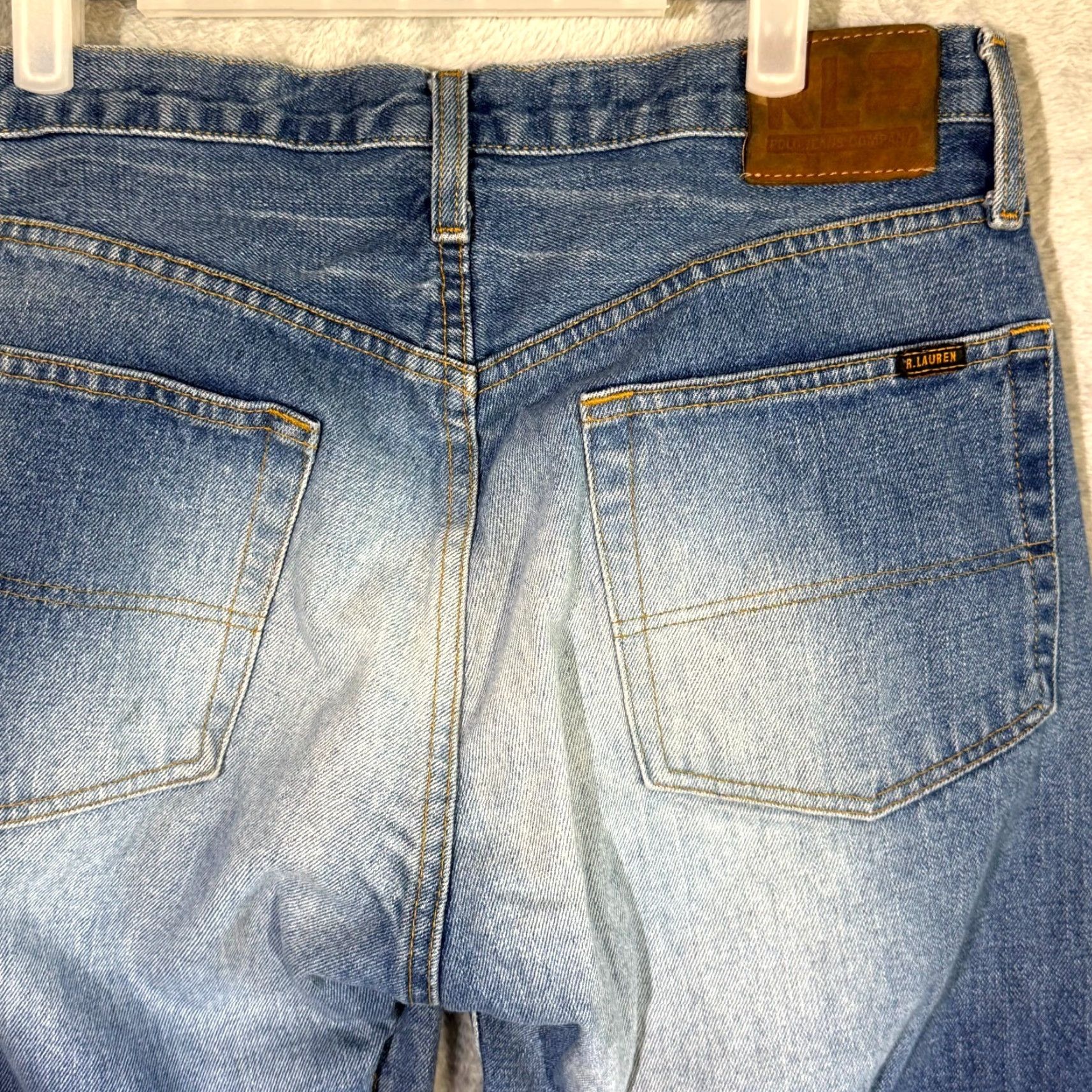 Polo Ralph Lauren VINTAGE Ralph Lauren Jeans Men’s 32x32 Denim 100% Cotton Mid-Rise Straight Leg Jeans Mens Size US 32 / EU 48 - 7 Thumbnail