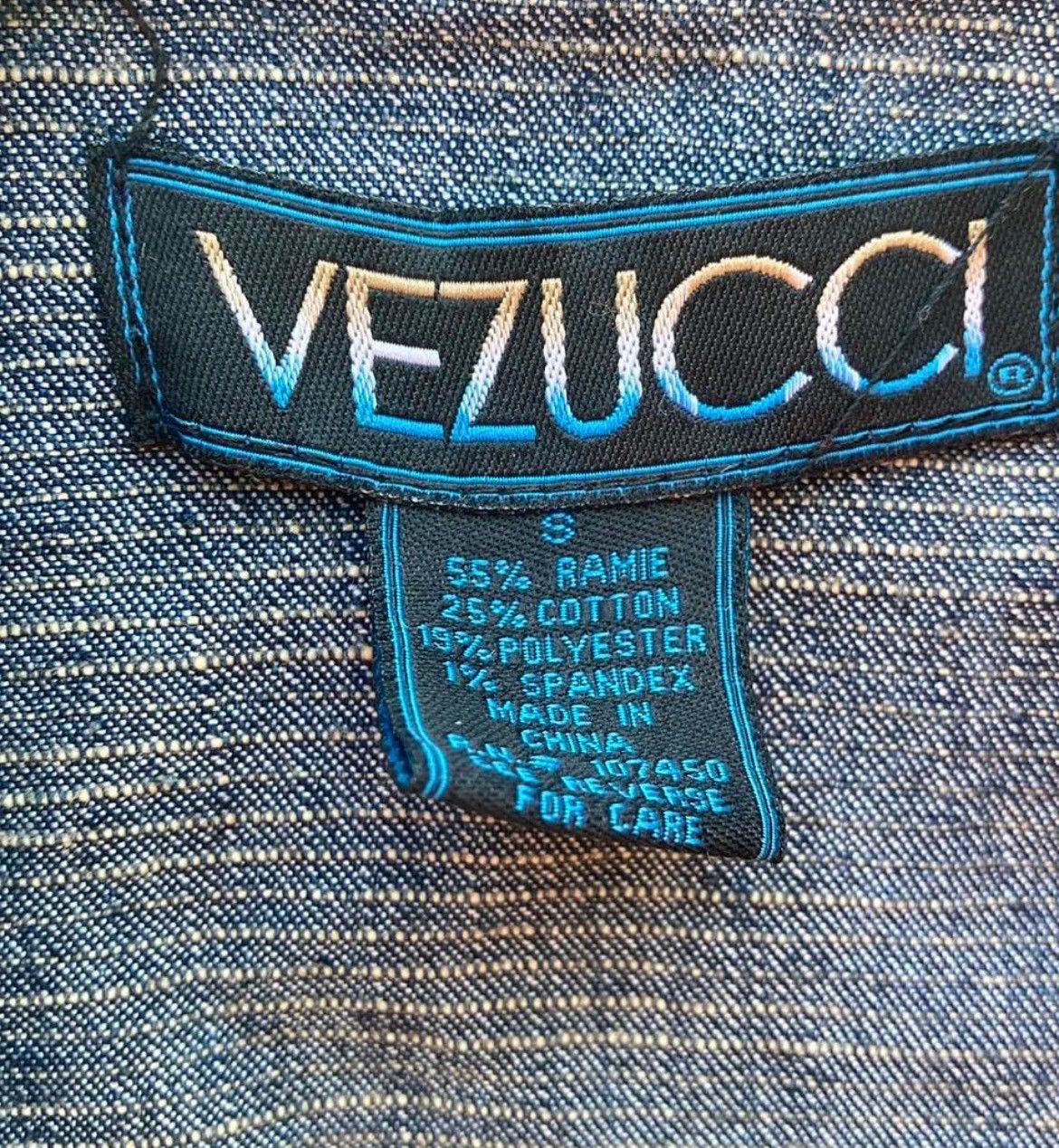 Other Vezucci Blue Denim Jacket Size S Embroidered Size S / US 4 / IT 40 - 7 Thumbnail