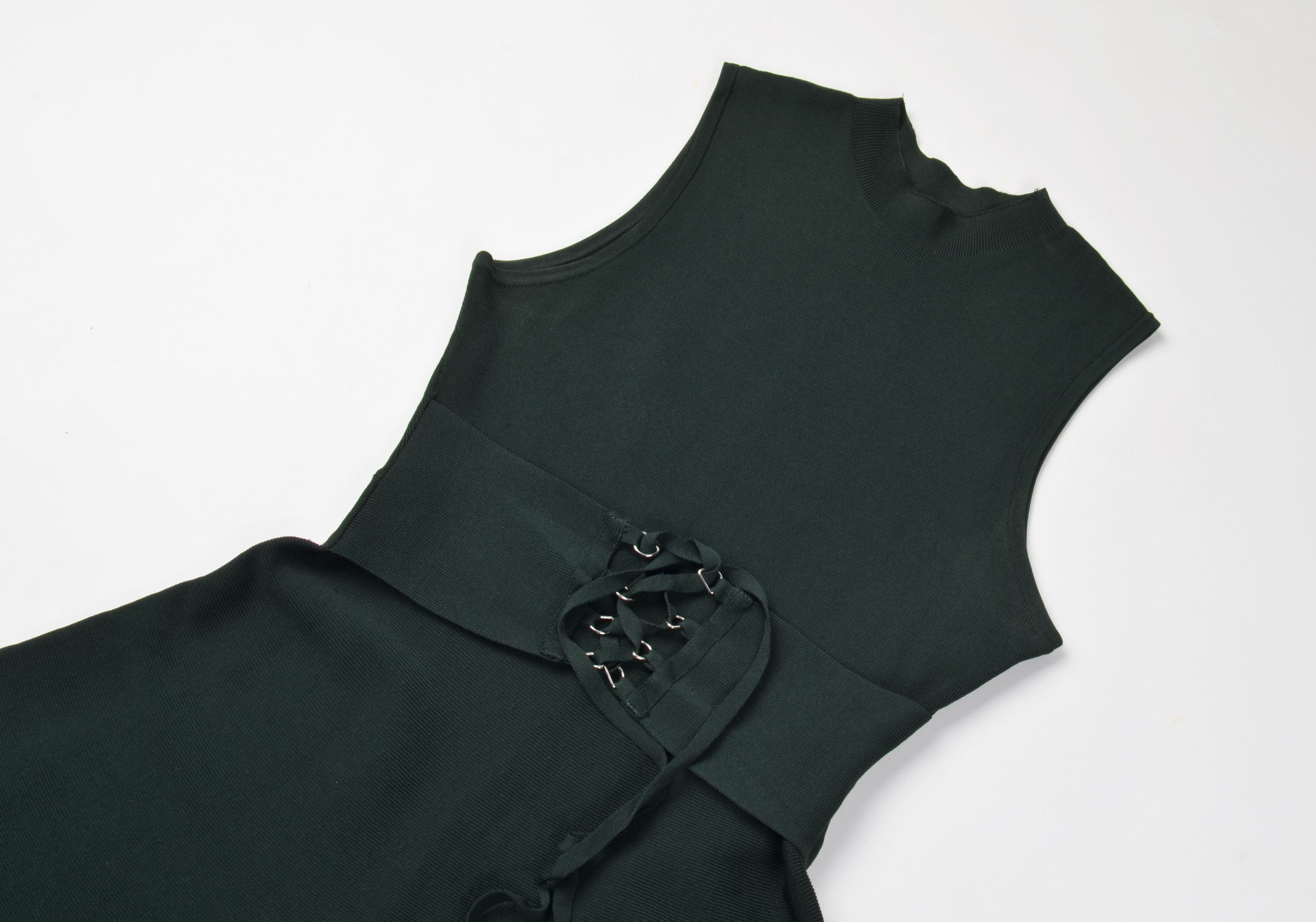 Maje Maje Green Sleeveless Belted Knee Length Dress Size S / US 4 / IT 40 - 5 Thumbnail