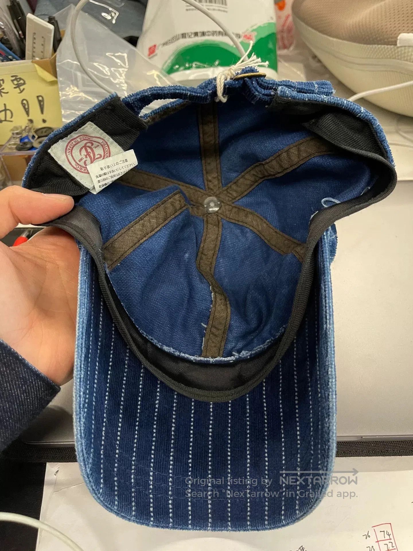 Full Count & Co. FULLCOUNT Japan Distressed Corduroy Baseball Cap. Size ONE SIZE - 4 Thumbnail