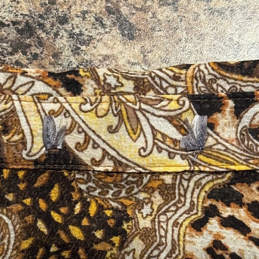 Other Jessica London Shirt Dress Sheer Animal Paisley Brown 24W Size 4XL / US 24-26 - 4 Thumbnail