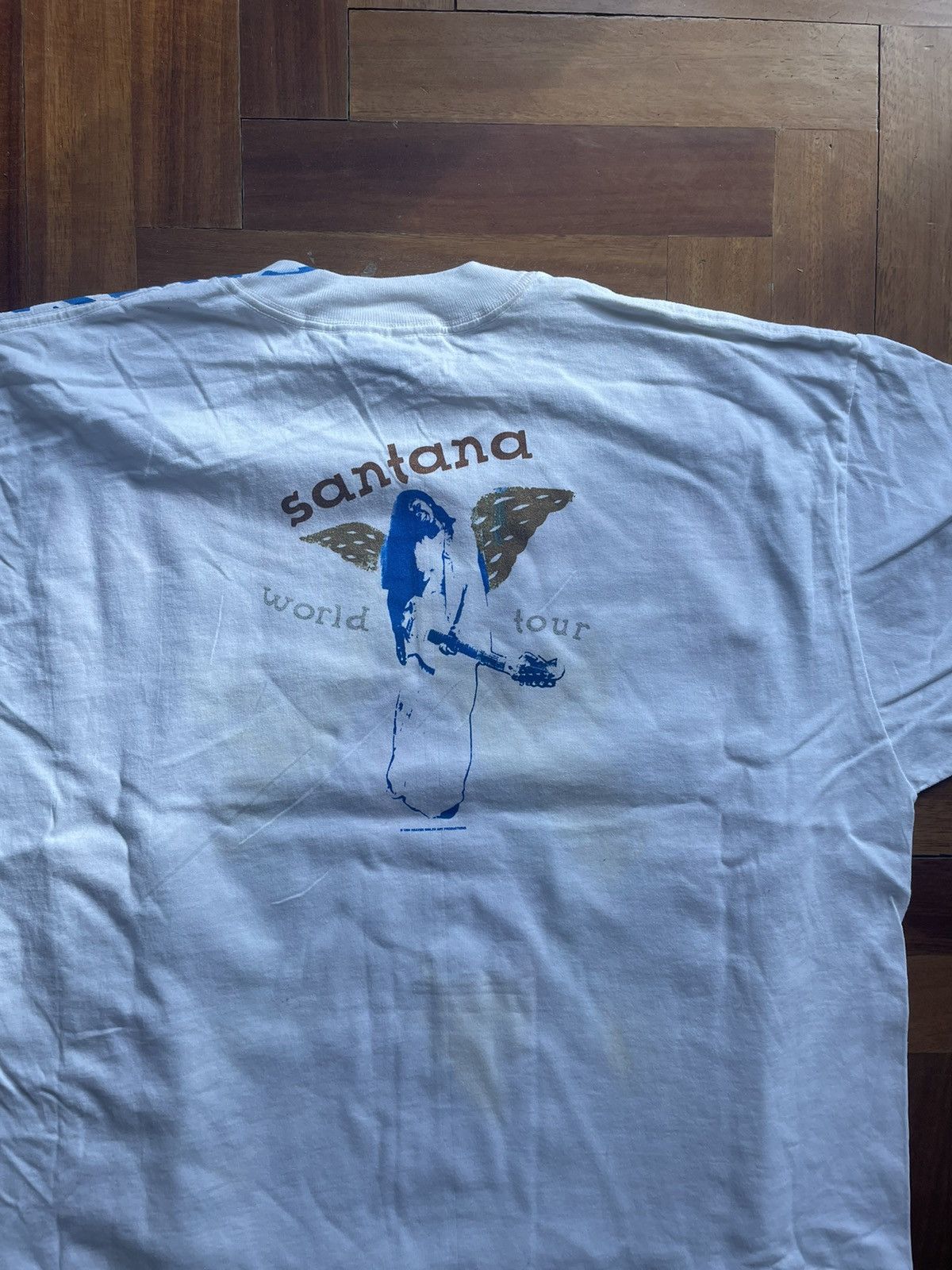 Hanes santana aop all over print rare tshirt Size US XL / EU 56 / 4 - 6 Thumbnail