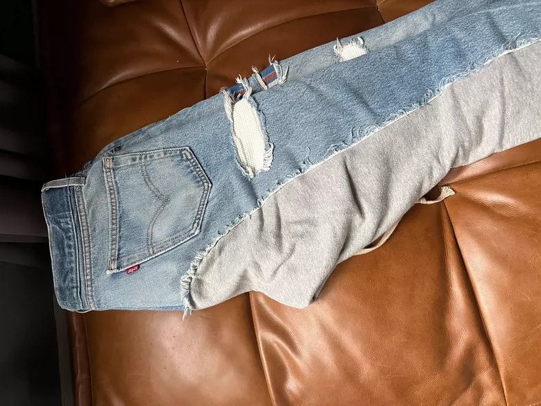Greg Lauren Greg Lauren 50/50 Splicing pants Size US 32 / EU 48 - 5 Thumbnail