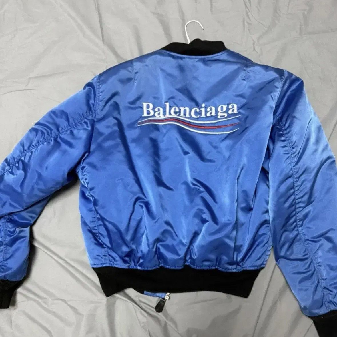 Balenciaga Balenciaga Wave Logo Bomber Jacket Size US S / EU 44-46 / 1 - 1 Thumbnail