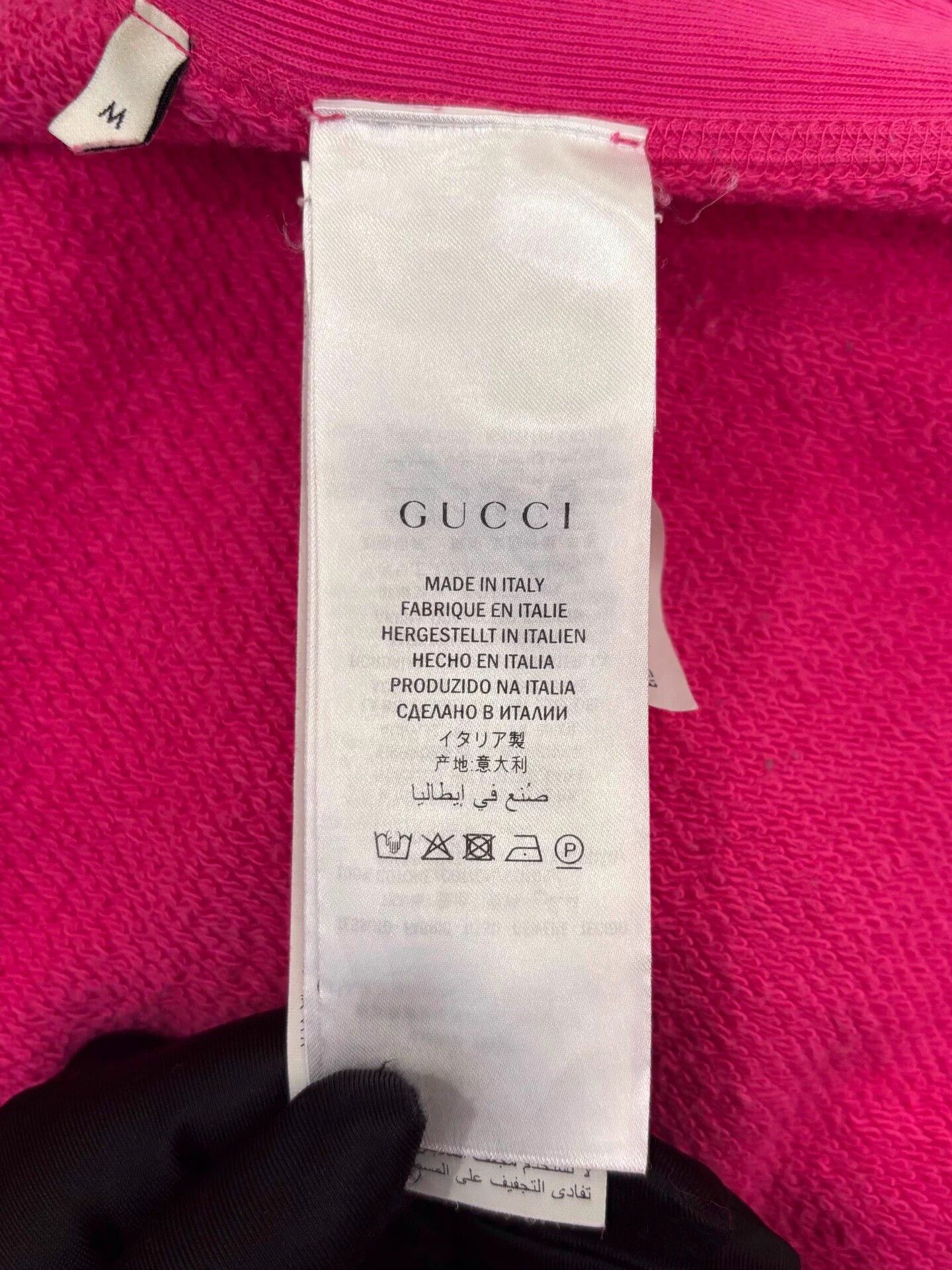 Gucci Gucci women's pink sweatshirt emb teddy bear logo M Size M / US 6-8 / IT 42-44 - 7 Thumbnail