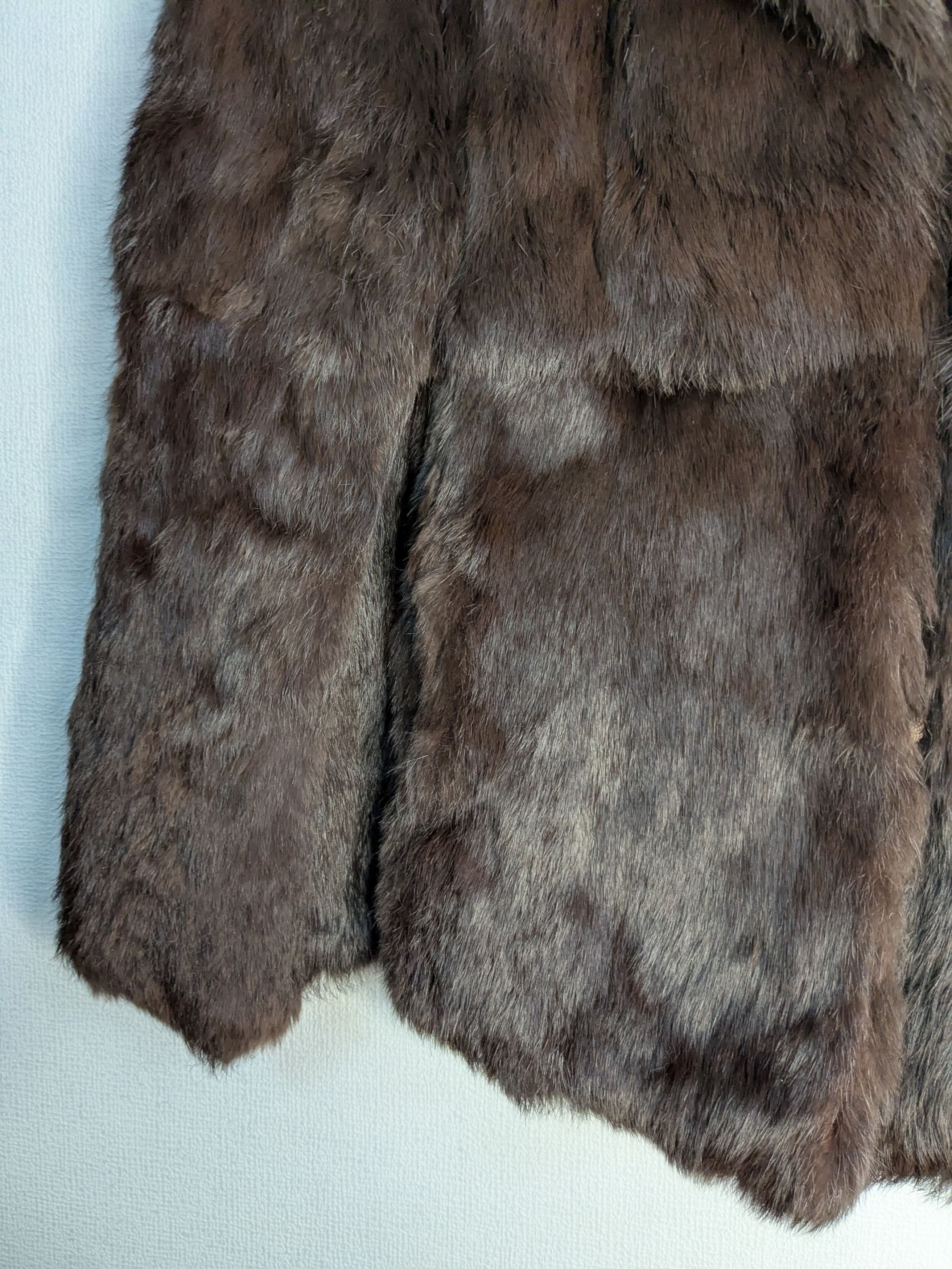 Other Vintage Brown Rabbit Fur Jacket Women M/L Size L / US 10 / IT 46 - 7 Thumbnail