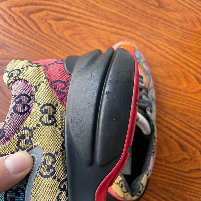 Gucci Gucci Rhyton Multicolour Canvas Low-top Sneakers - Size US 7.5 / EU 40-41 - 5 Thumbnail
