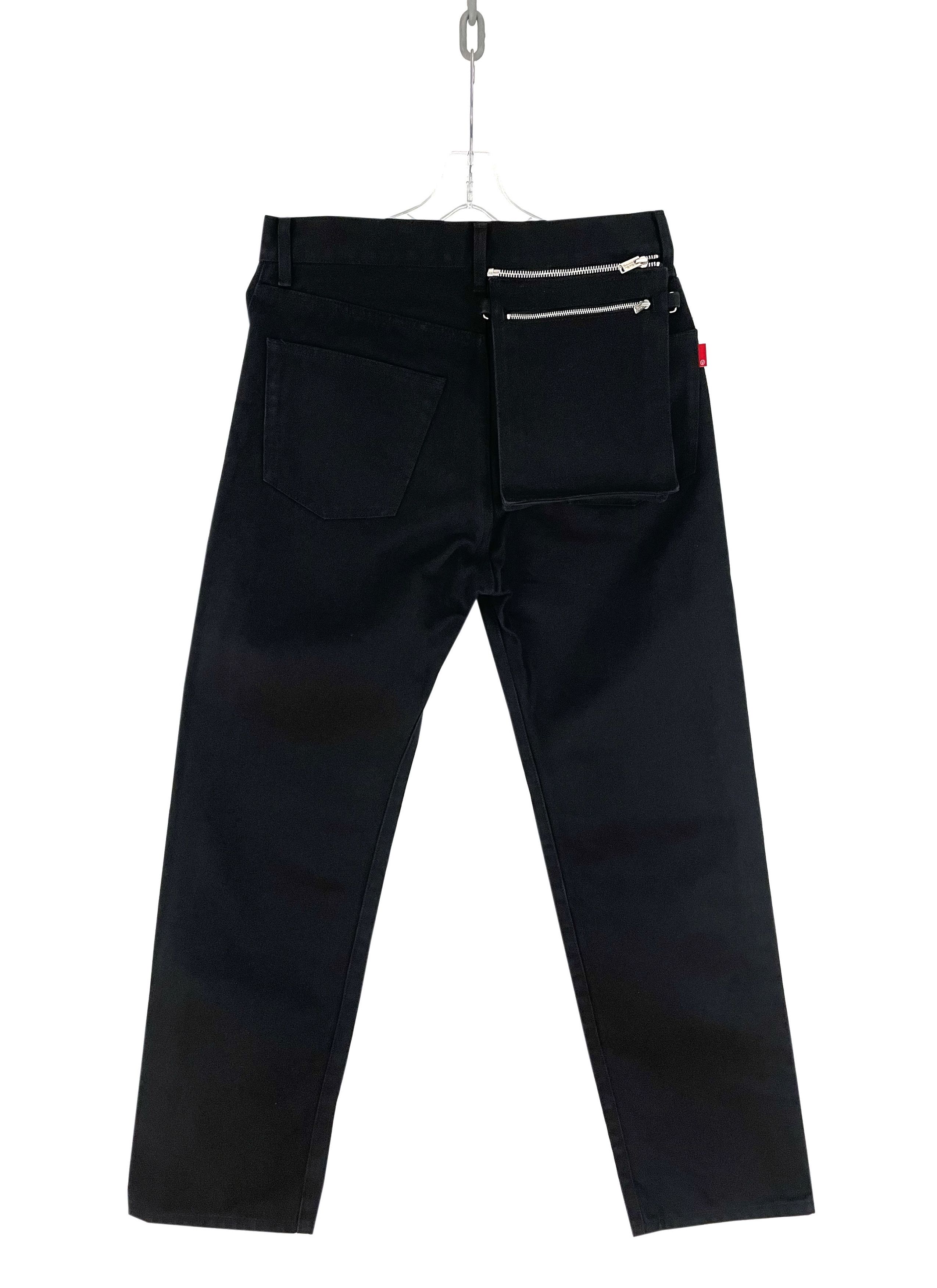 Pre-owned Undercover Aw21 Cargo Pocket Denim In Black