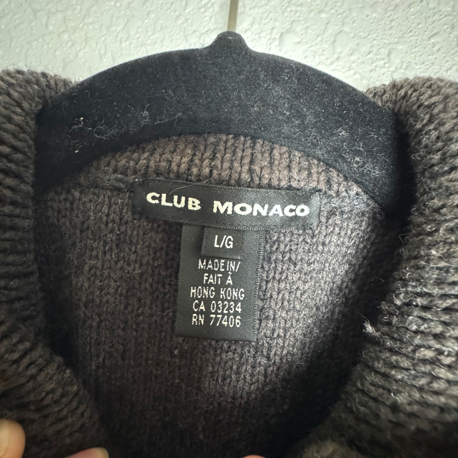Club Monaco Club Monaco Grey Zip Up Sweater Size Large Size US L / EU 52-54 / 3 - 5 Thumbnail