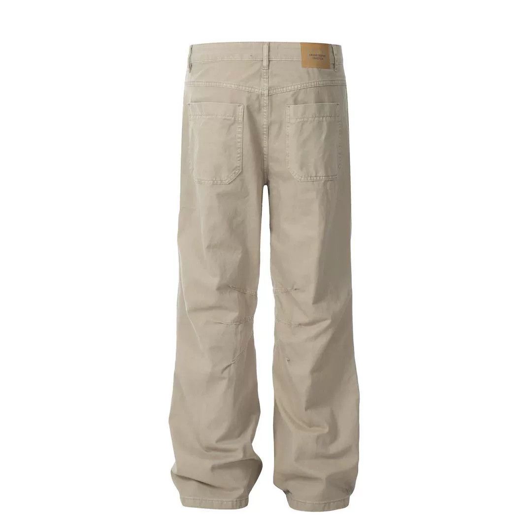 Japanese Brand × Jean Men's loose retro straight wide-leg casual workwear trousers Size US 32 / EU 48 - 2 Thumbnail