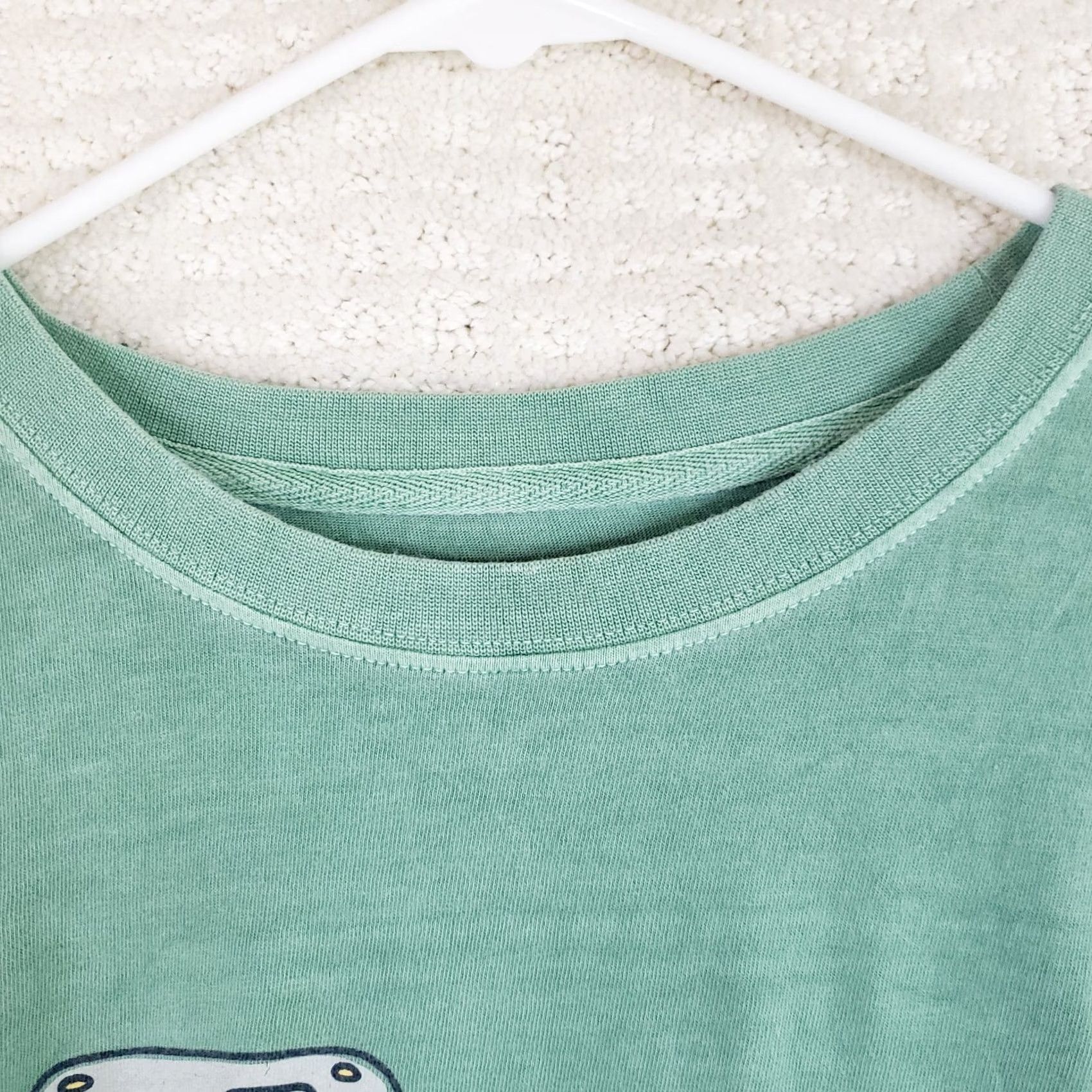 Life is Good Life is Good Crusher Tee Shirt "Happy Camper" Short Sl. Crew Neck Mens XL Green Size US XL / EU 56 / 4 - 5 Thumbnail