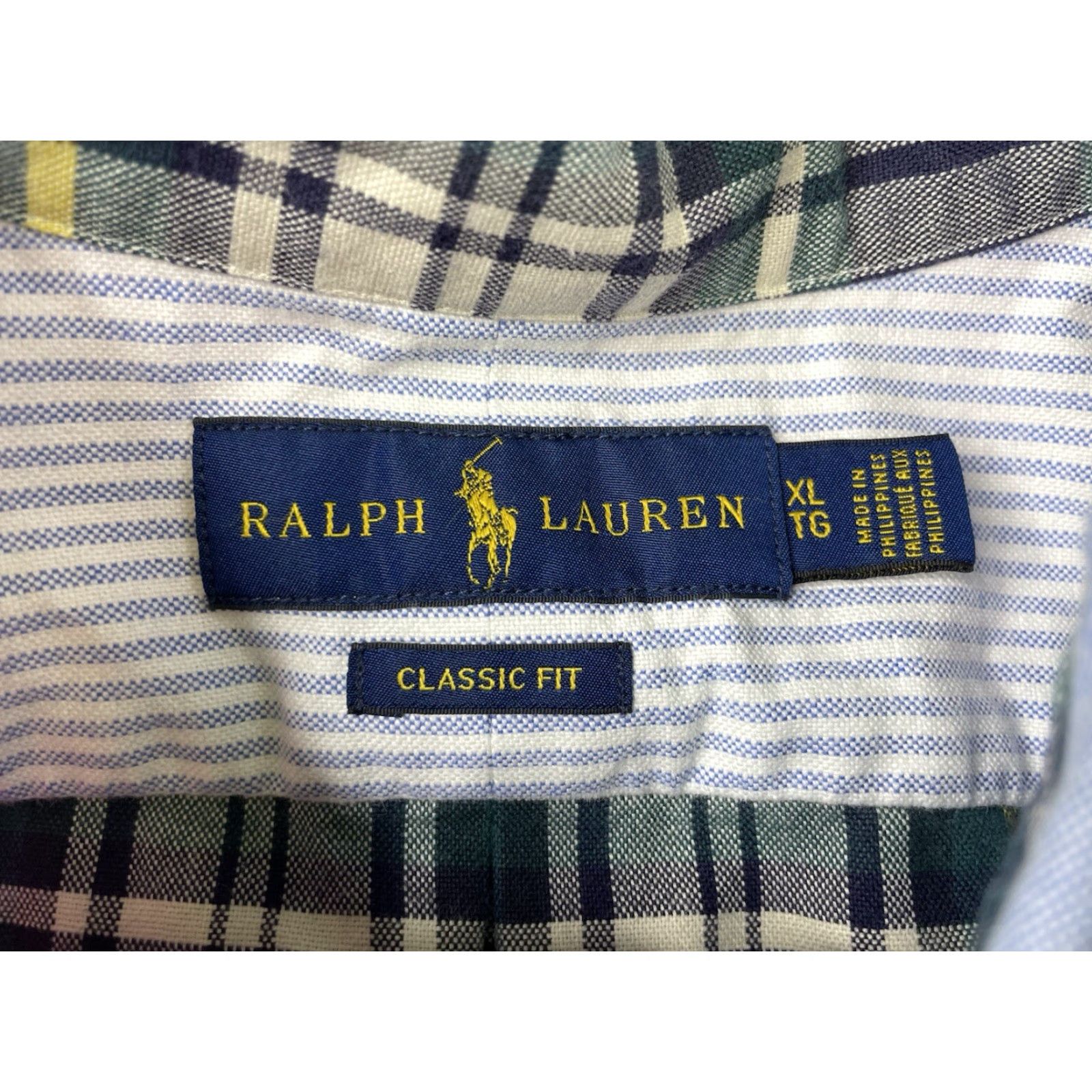 Polo Ralph Lauren Polo Ralph Lauren Dress Shirt XL Multi-Color Plaid Striped Button-Down Collar Pocket Men Size 46R - 3 Thumbnail