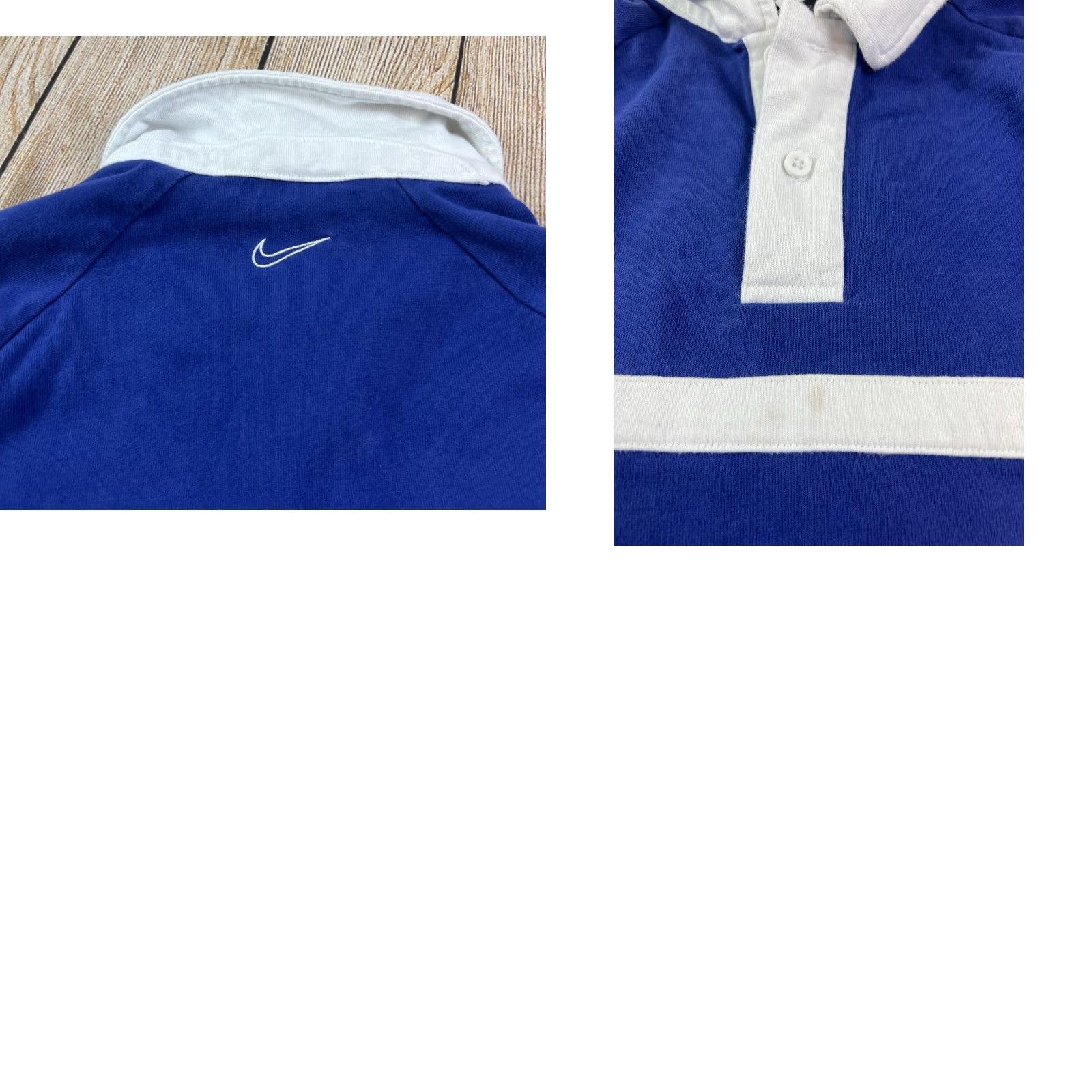 Nike Nike Polo Mens Long Sleeve Collared Rugby Shirt Swoosh CV0169-455 Blue Medium Size US M / EU 48-50 / 2 - 8 Thumbnail