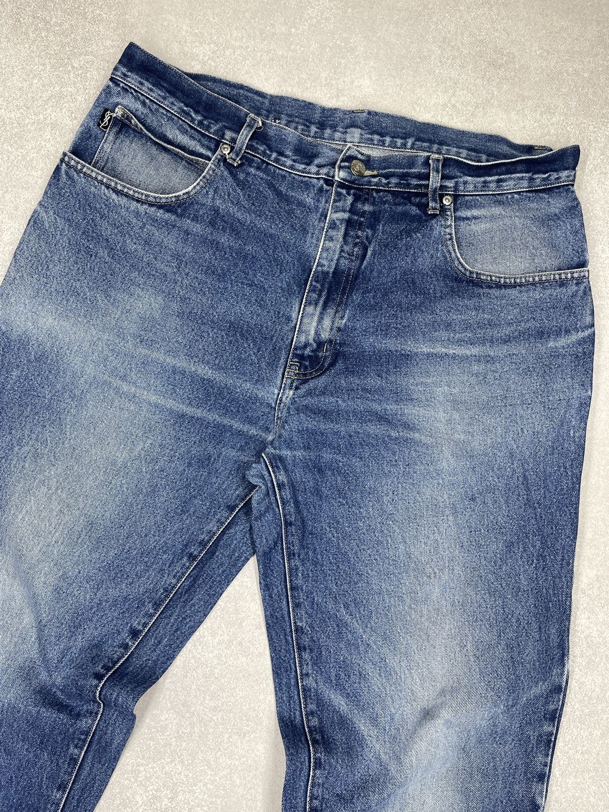 Yves Saint Laurent Vintage Yves Saint Laurent Denim Jeans Blue Y2K Size US 38 / EU 54 - 7 Thumbnail
