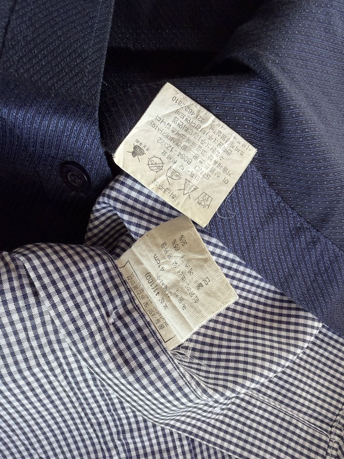 Balenciaga Balenciaga double layered vintage shirt button Size US L / EU 52-54 / 3 - 7 Thumbnail